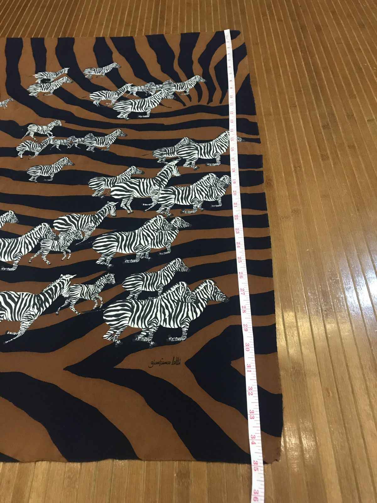 Other Gianfranco Lotti Zebra 100% Silk Made In Italy Size ONE SIZE - 5 Thumbnail