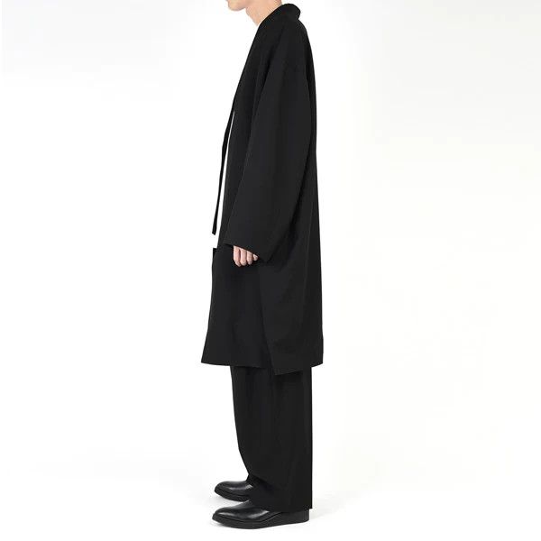 Lad Musician FW18 wool gabardine kimono long jacket | Grailed