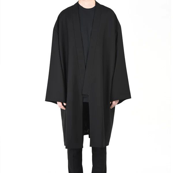 Lad Musician FW18 wool gabardine kimono long jacket | Grailed