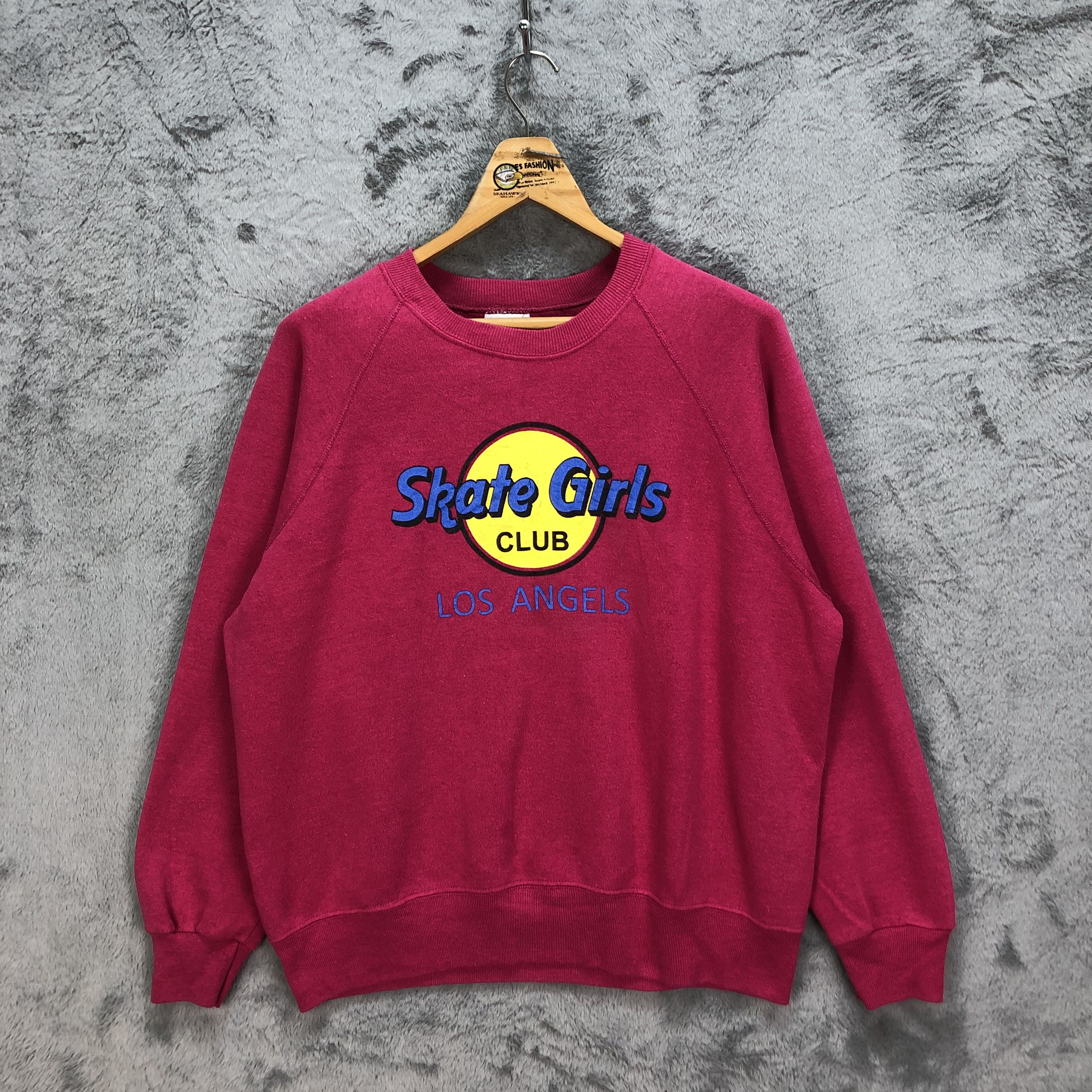 Lee VINTAGE SKATE GIRL CLUB LA PINK SWEATSHIRTS #5250-181 Size US M / EU 48-50 / 2 - 1 Thumbnail
