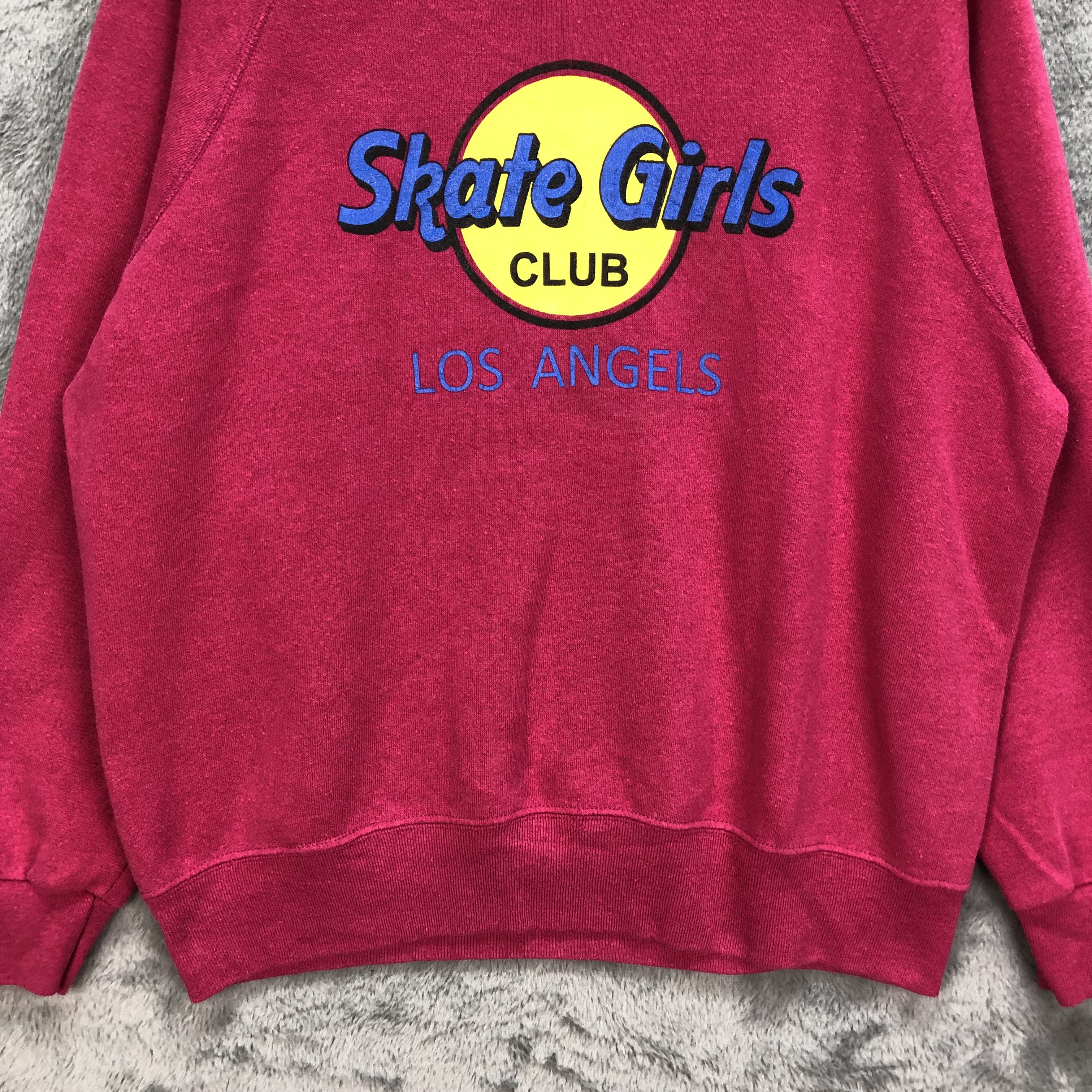 Lee VINTAGE SKATE GIRL CLUB LA PINK SWEATSHIRTS #5250-181 Size US M / EU 48-50 / 2 - 4 Thumbnail