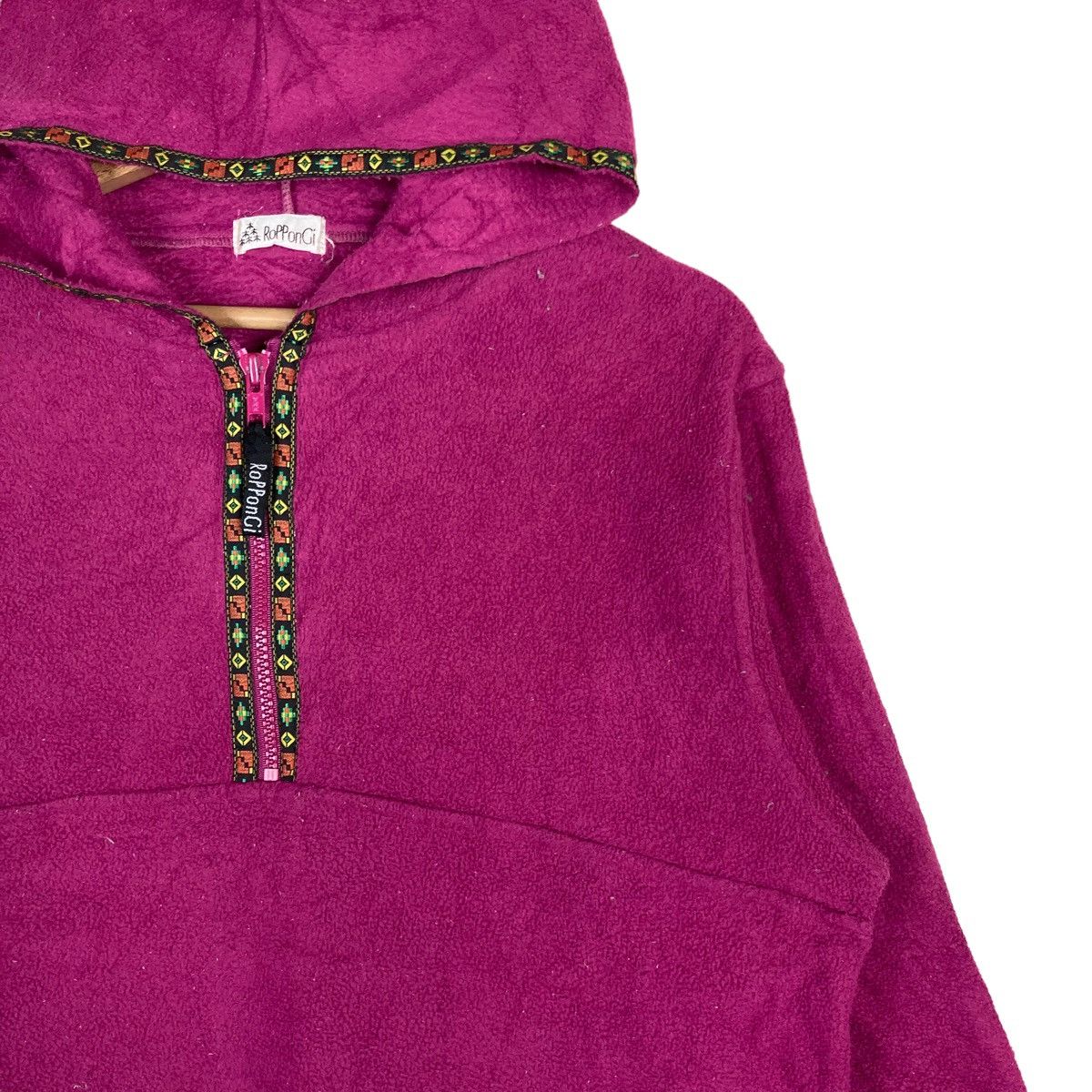 Vintage Vintage Roppon Gi Quarter Zip Pullover Jumper Hoodie Size US M / EU 48-50 / 2 - 3 Thumbnail