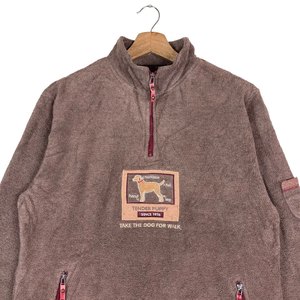 Vintage Vintage Tender Puppy Quarter Zip Pullover Jumper Sherpa Size US L / EU 52-54 / 3 - 2 Thumbnail