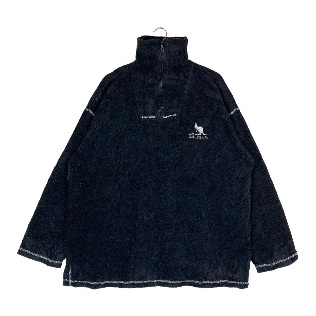 Vintage Vintage Down Under KENDONE Quarter Zip Pullover Jumper Size US XL / EU 56 / 4 - 1 Thumbnail