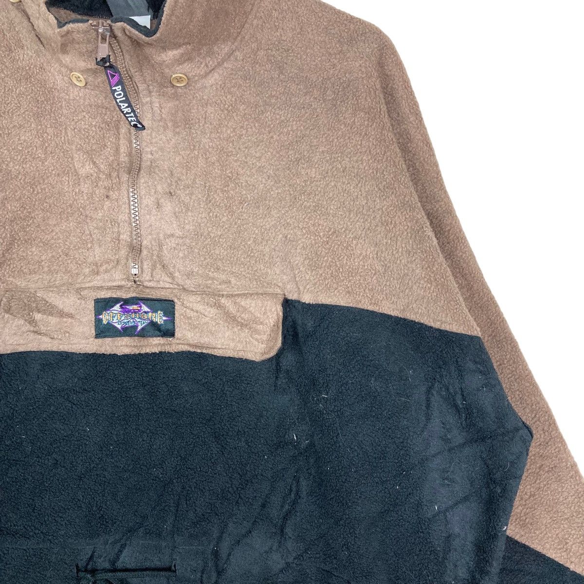 Vintage Vintage Off Shore Two Tone Quarter Zip Pullover Jumper Sherp Size US M / EU 48-50 / 2 - 3 Thumbnail