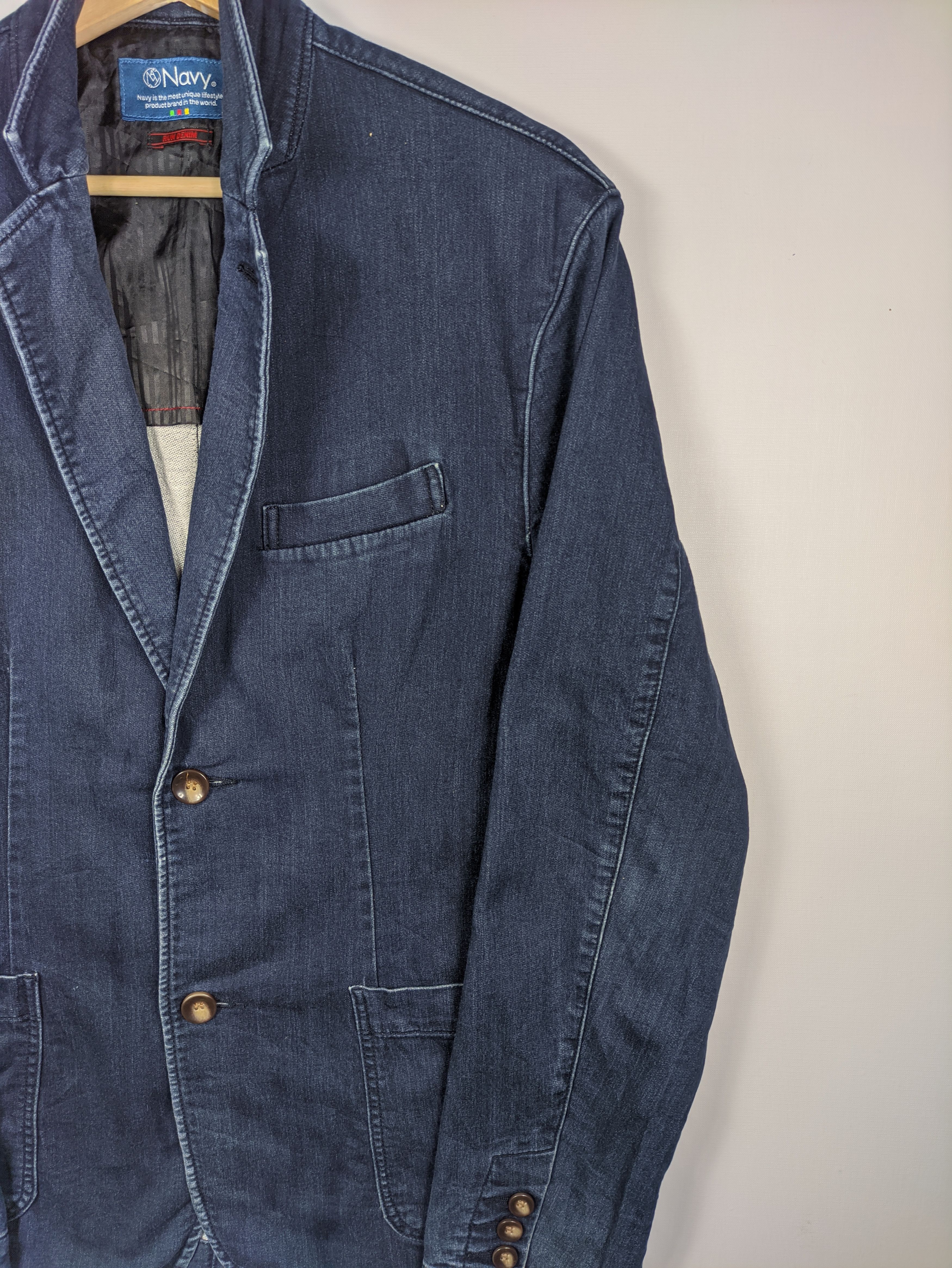 Japanese Brand Steals🔥Vintage Denim Coat Jacket by Navy Run Size US M / EU 48-50 / 2 - 6 Thumbnail