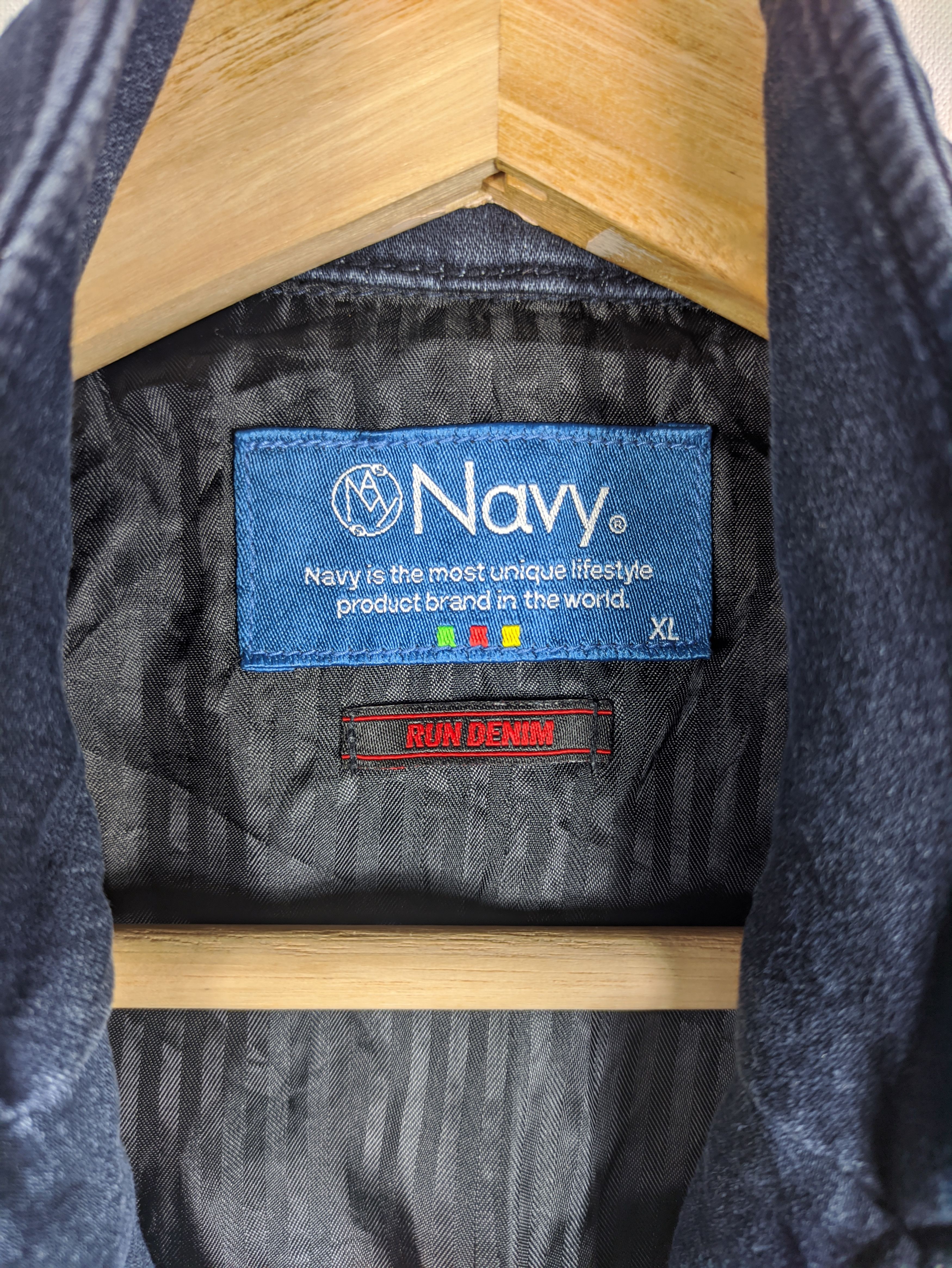 Japanese Brand Steals🔥Vintage Denim Coat Jacket by Navy Run Size US M / EU 48-50 / 2 - 3 Thumbnail
