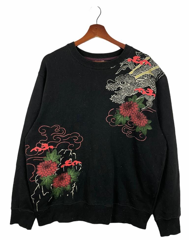 Vintage Japanese Dragon Big Logo Sweatshirt Size US L / EU 52-54 / 3 - 2 Thumbnail