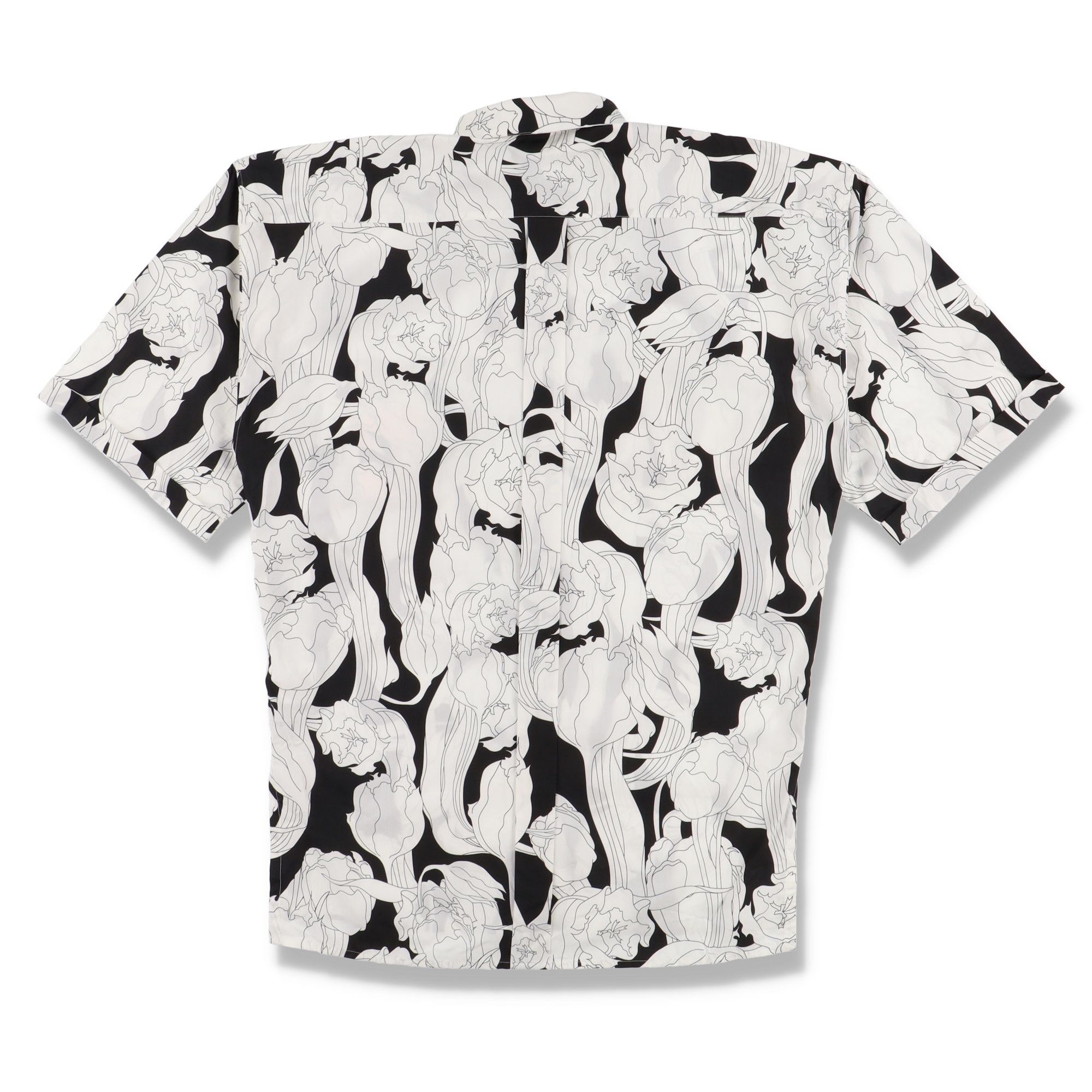 Givenchy Black And White Floral Short Sleeve Shirt Size US S / EU 44-46 / 1 - 8 Thumbnail