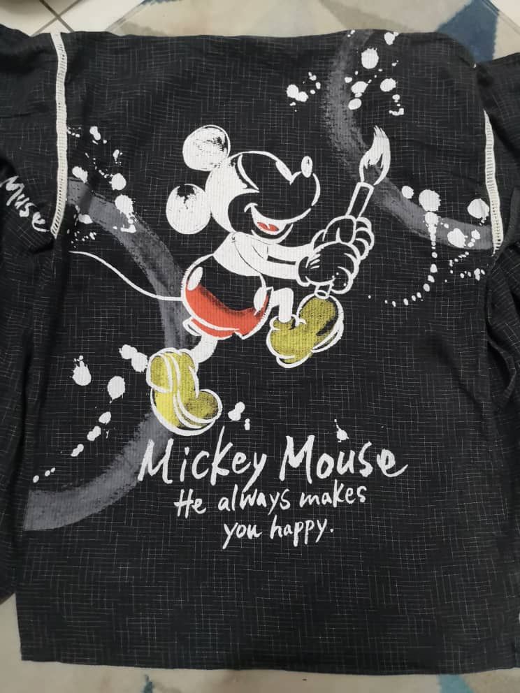 Japanese Brand Mickey Overprint Kimono style jacket Size US M / EU 48-50 / 2 - 3 Thumbnail