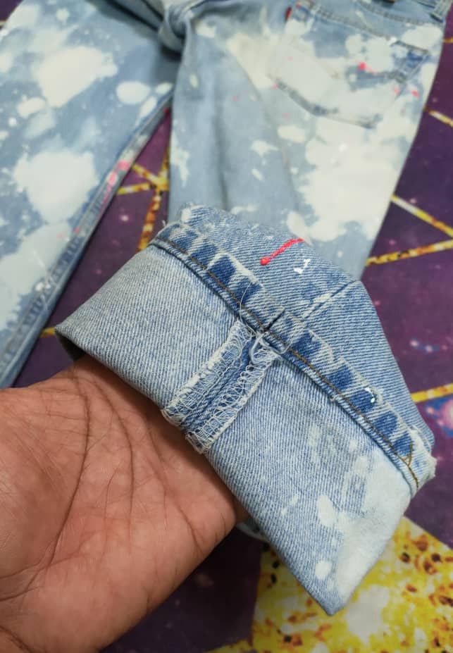 Levi's Vintage Levi's 501 Custom Paint & Bleach 28/32 Size US 27 - 11 Thumbnail
