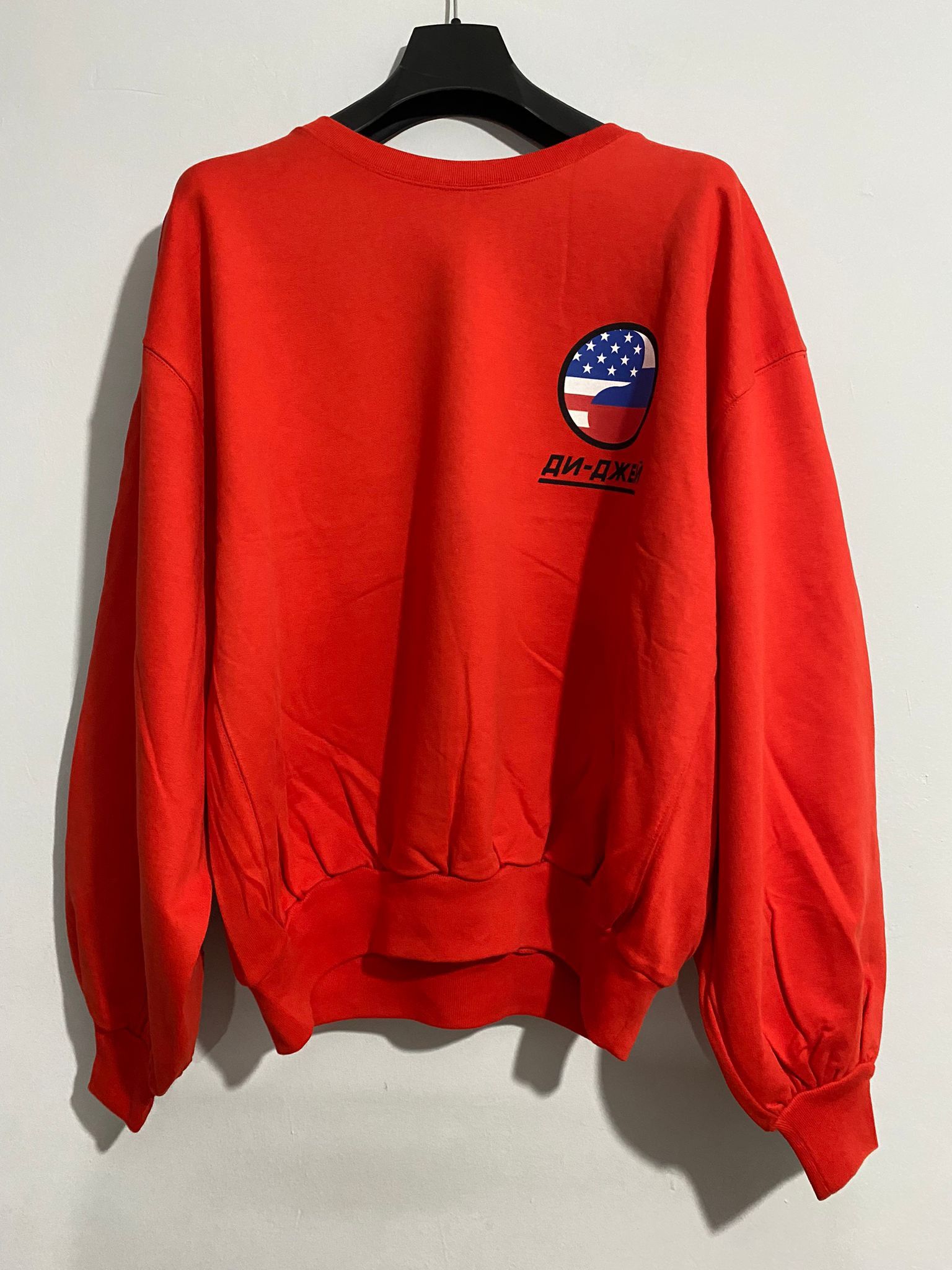 Gosha Rubchinskiy Gosha Rubchinskiy DJ Crewneck Red Sweatshirt Size US L / EU 52-54 / 3 - 4 Thumbnail