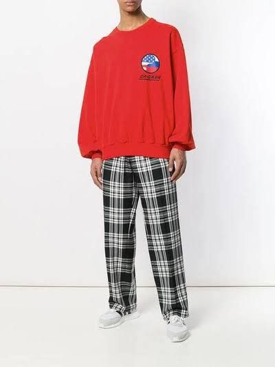 Gosha Rubchinskiy Gosha Rubchinskiy DJ Crewneck Red Sweatshirt Size US L / EU 52-54 / 3 - 1 Thumbnail