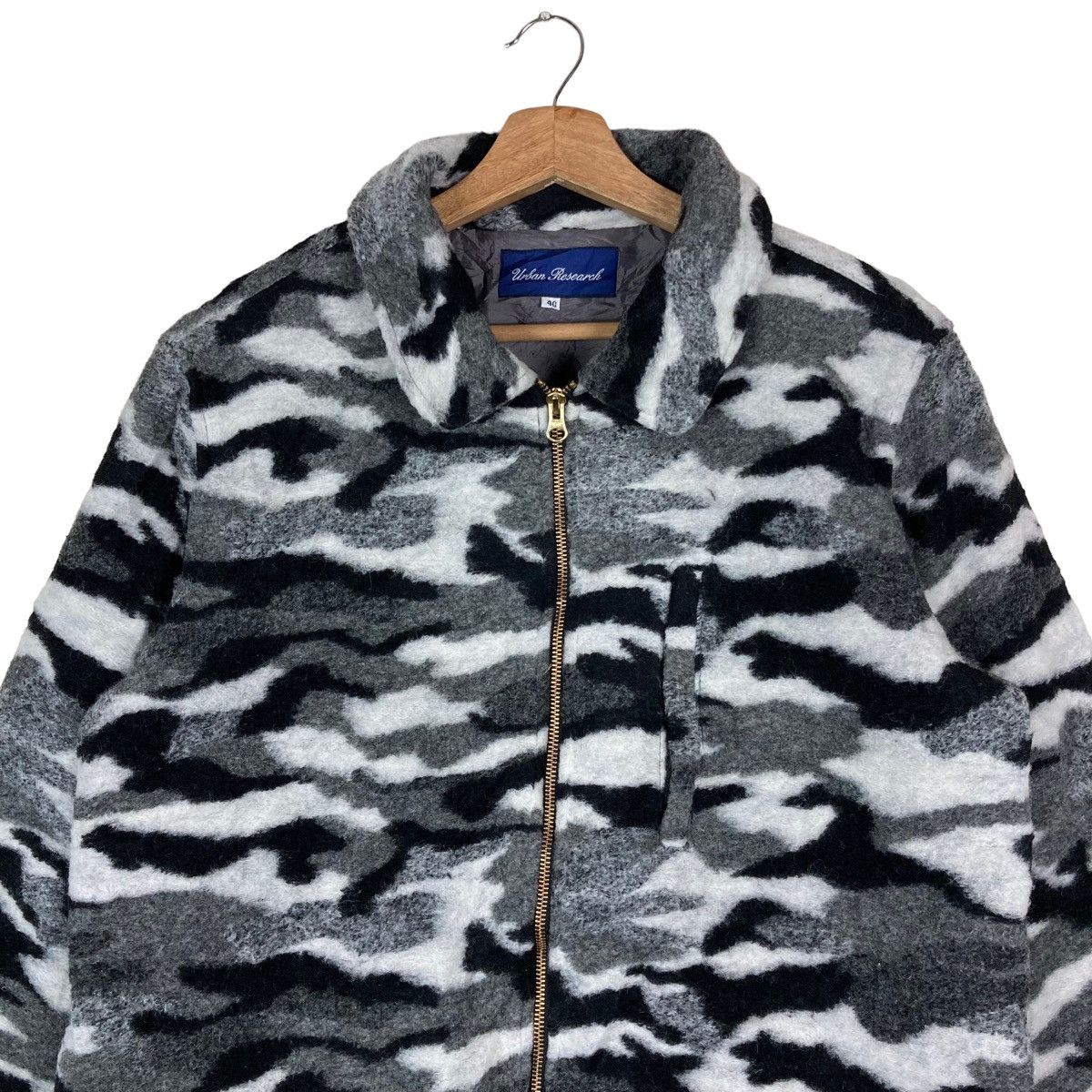 URBAN RESEARCH DOORS Japanese Brand Urban Research Camouflage Full Zipper Jacket Size US M / EU 48-50 / 2 - 2 Thumbnail