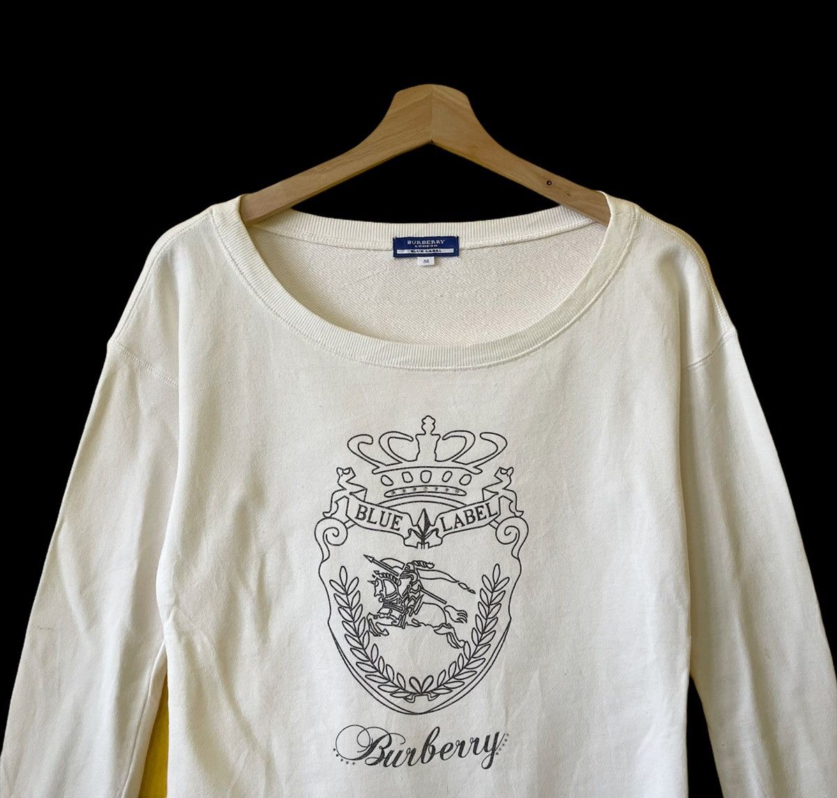 Burberry × Vintage Vintage Burberry Big Logo Crewneck Sweatshirt Size XS Size S / US 4 / IT 40 - 4 Thumbnail