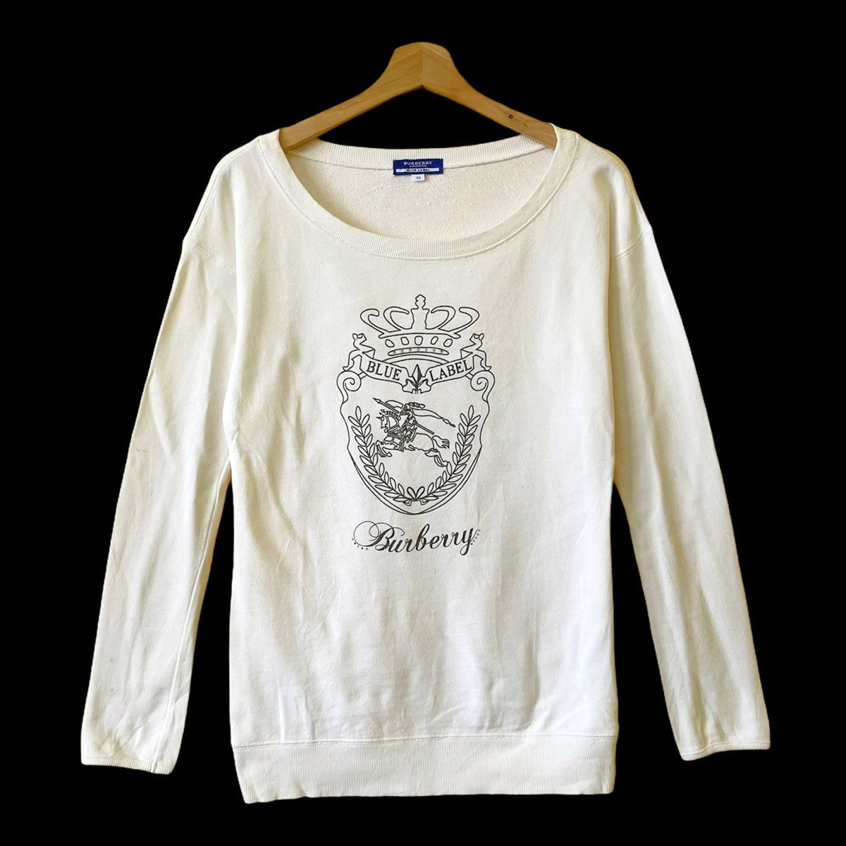 Burberry × Vintage Vintage Burberry Big Logo Crewneck Sweatshirt Size XS Size S / US 4 / IT 40 - 1 Thumbnail