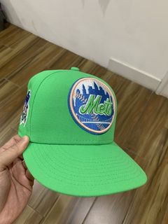 New York Mets Capsule Apple Shea Stadium Fitted Hat 7 3/4