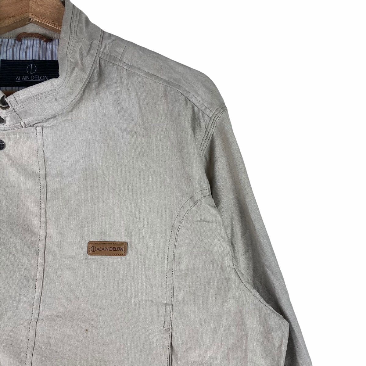 Vintage Vintage ALAIN DELON jacket zip up pullover jumper Size US L / EU 52-54 / 3 - 3 Thumbnail
