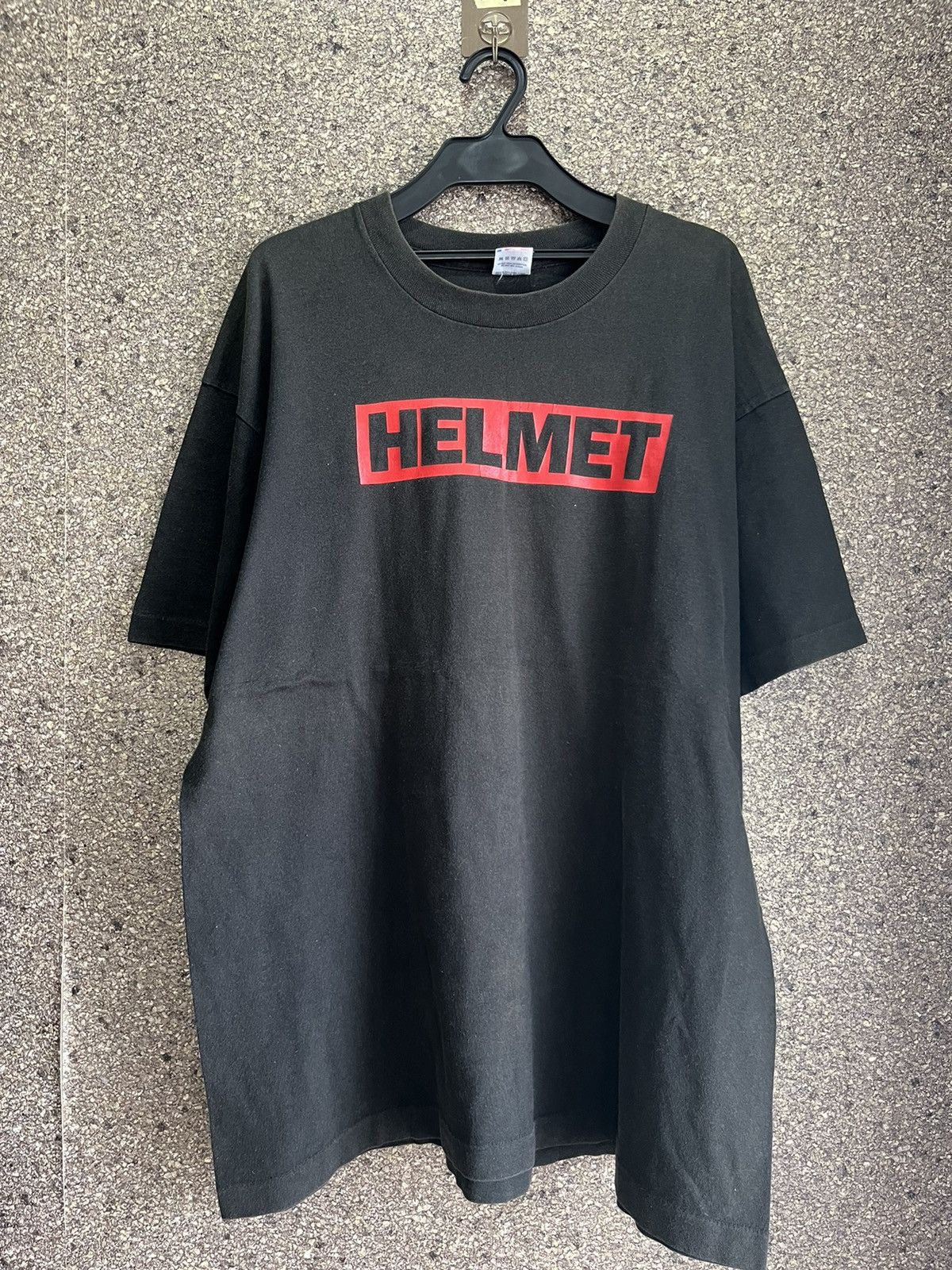 image of Band Tees x Made In USA Helmet Ft86 in Black, Men's (Size XL)