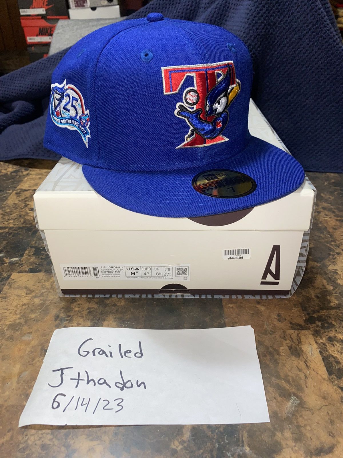 Toronto Blue Jays New Era 59fifty hat 7 Royal blue green UV