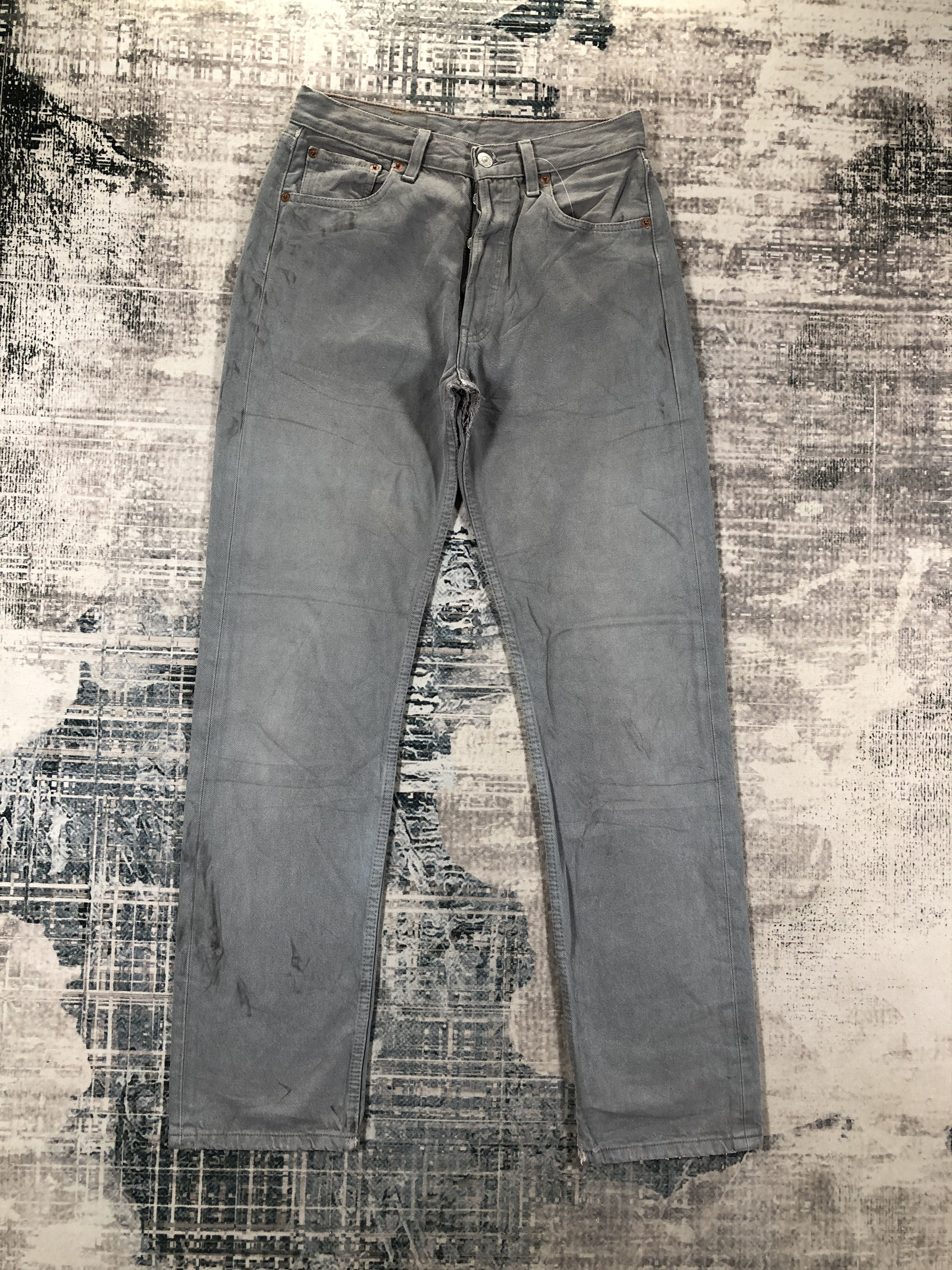 Vintage Levis 501 Jeans Dark Gray Denim Pants