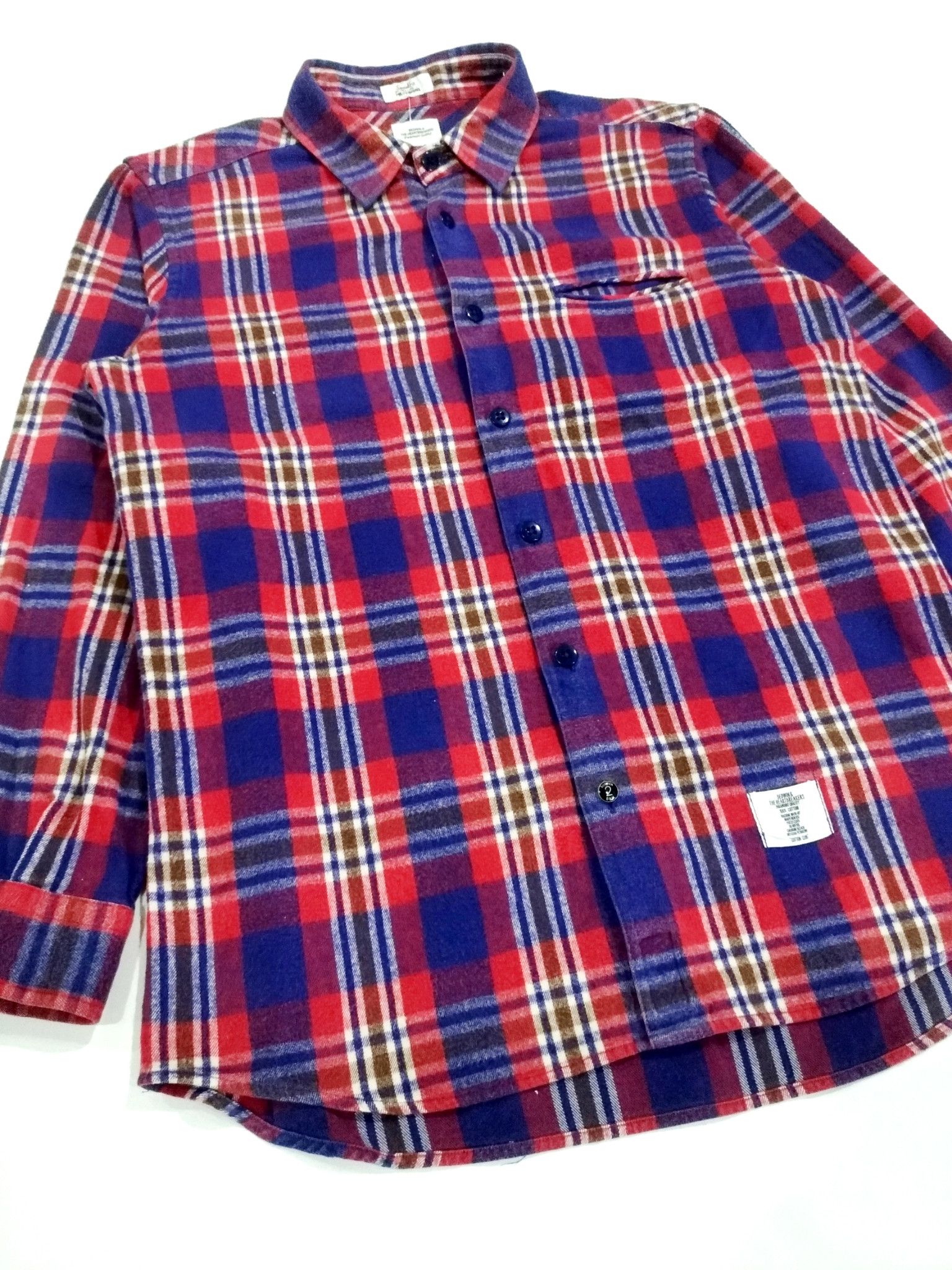 Bedwin & The Heartbreakers × Designer × Japanese Brand RARE! BEDWIN & THE HEARTBREAKERS MULTICOLORED PLAID FLANNEL Size US M / EU 48-50 / 2 - 4 Thumbnail
