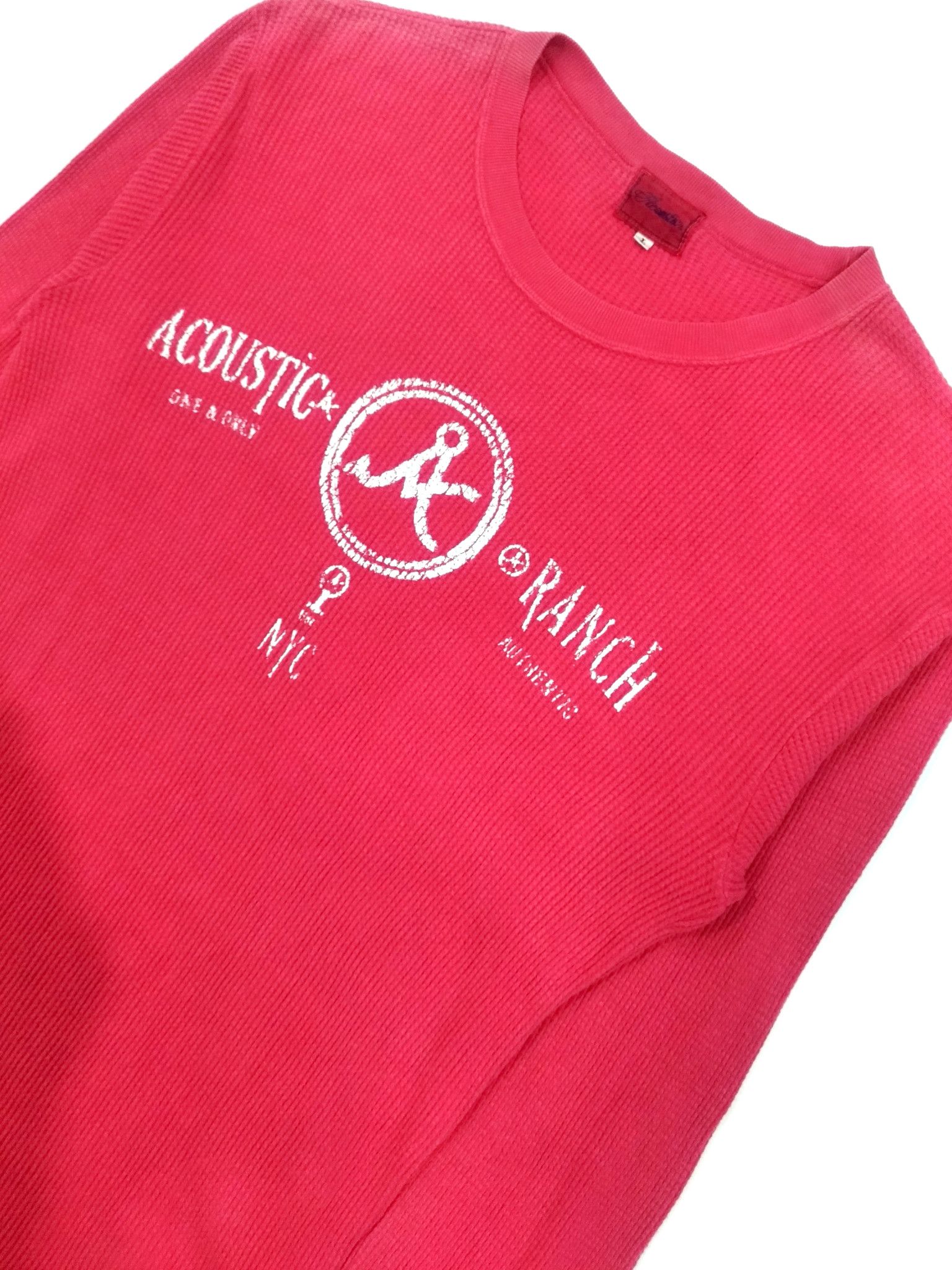 Japanese Brand RARE! ACOUSTIC RANCH JAPAN BRAND BIG LOGO L/SLEEVE Size US S / EU 44-46 / 1 - 5 Thumbnail