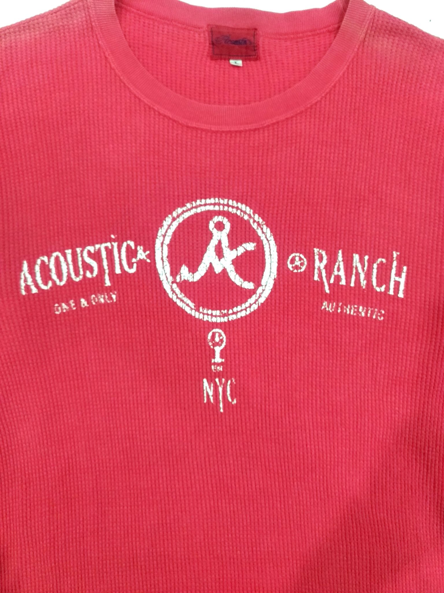Japanese Brand RARE! ACOUSTIC RANCH JAPAN BRAND BIG LOGO L/SLEEVE Size US S / EU 44-46 / 1 - 6 Thumbnail
