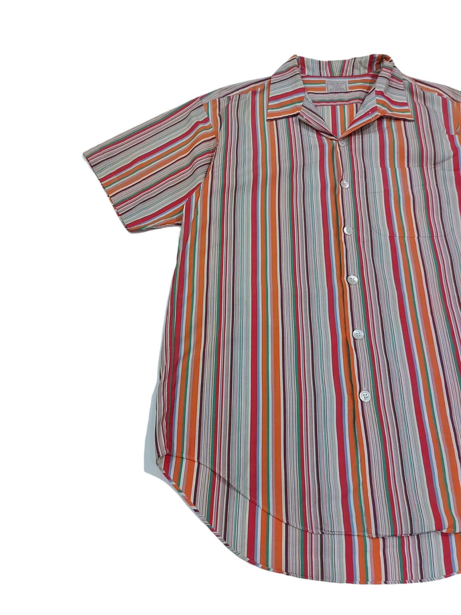 Atelier New Regime × Designer × Japanese Brand RARE! ATELIER SAB JAPAN CANDY STRIPED SUMMER STYLE Size US M / EU 48-50 / 2 - 4 Thumbnail