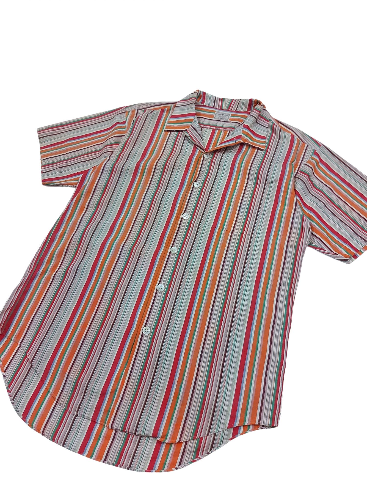 Atelier New Regime × Designer × Japanese Brand RARE! ATELIER SAB JAPAN CANDY STRIPED SUMMER STYLE Size US M / EU 48-50 / 2 - 5 Thumbnail