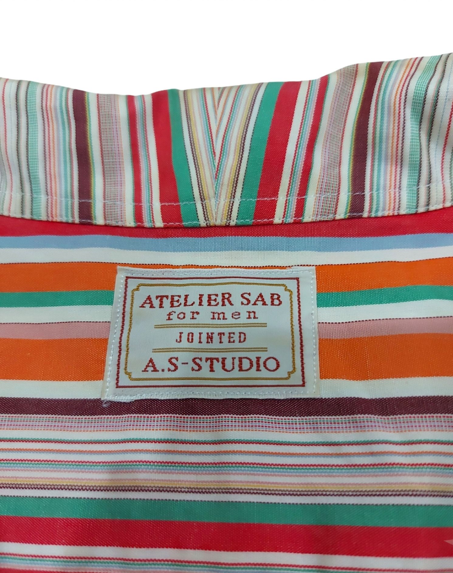 Atelier New Regime × Designer × Japanese Brand RARE! ATELIER SAB JAPAN CANDY STRIPED SUMMER STYLE Size US M / EU 48-50 / 2 - 6 Thumbnail