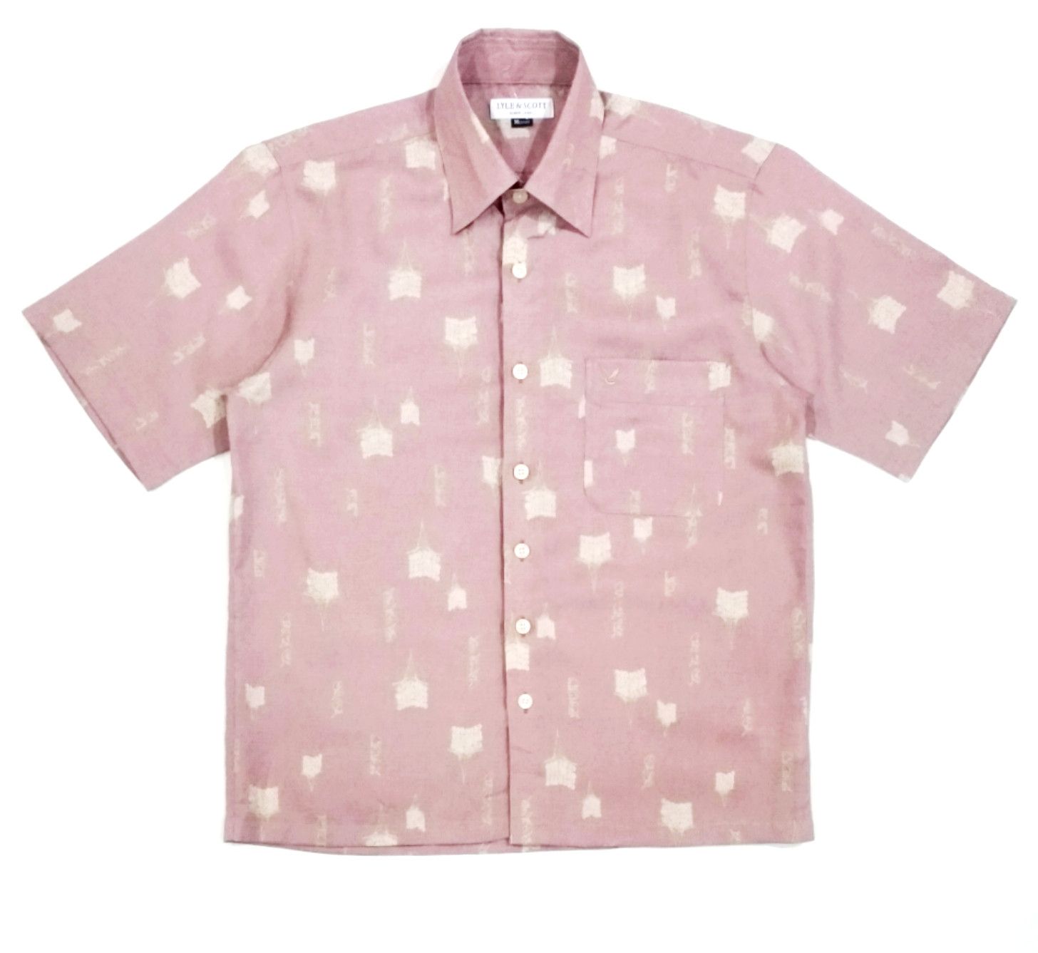 Black Label × Designer × Lyle & Scott RARE! LYLE & SCOTT FULL PRINT ARTISTIC BUTTON UP SHIRT Size US M / EU 48-50 / 2 - 1 Thumbnail