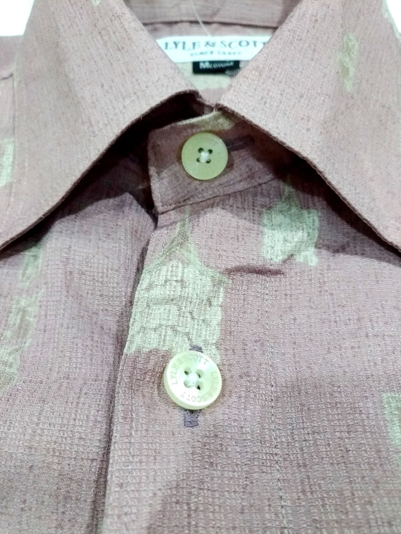 Black Label × Designer × Lyle & Scott RARE! LYLE & SCOTT FULL PRINT ARTISTIC BUTTON UP SHIRT Size US M / EU 48-50 / 2 - 6 Thumbnail