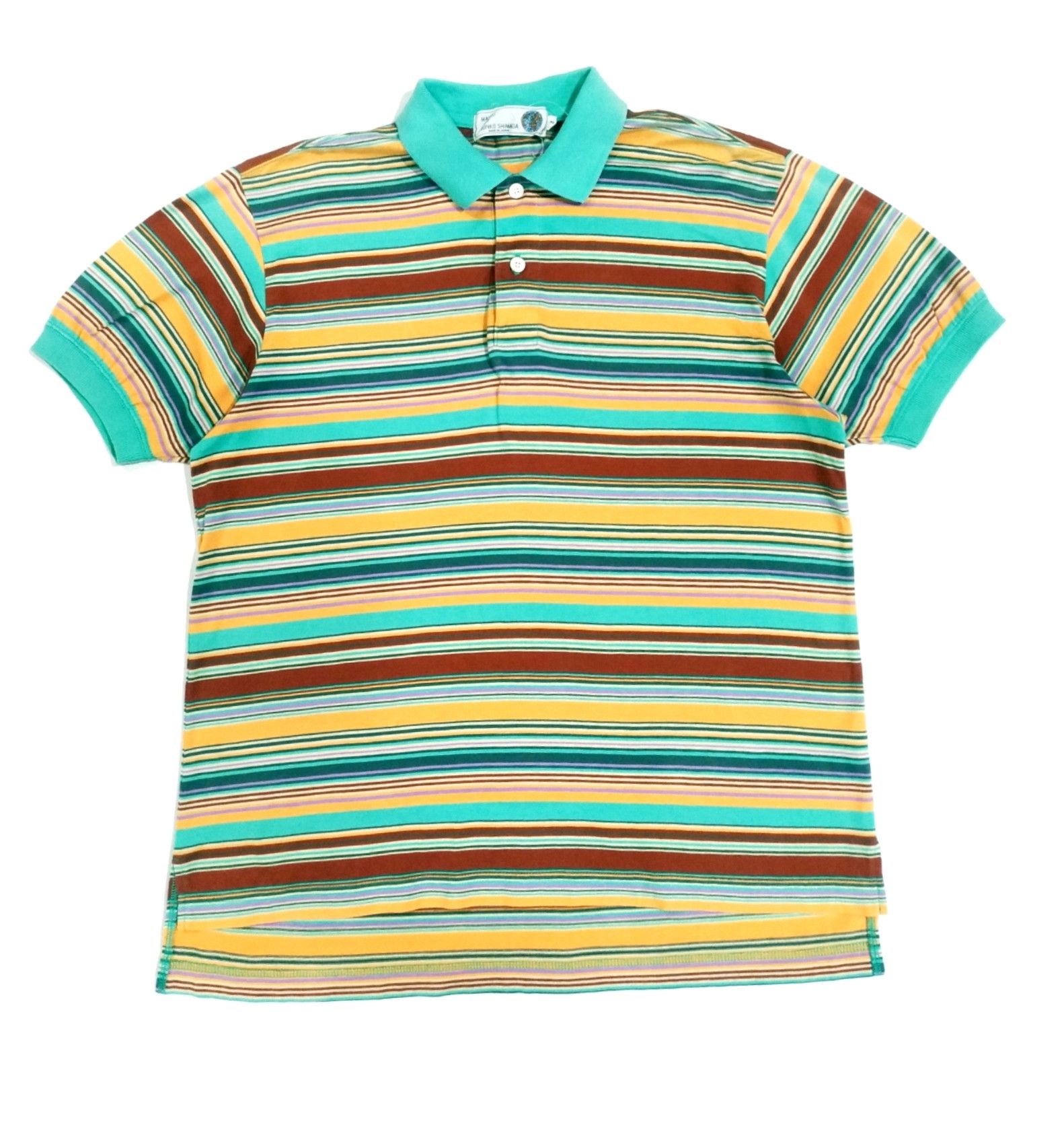 Designer × Japanese Brand × Junko Shimada RARE! MAXFLI by JUNKO SHIMADA VIBRANT CANDY STRIPES POLO Size US M / EU 48-50 / 2 - 1 Thumbnail