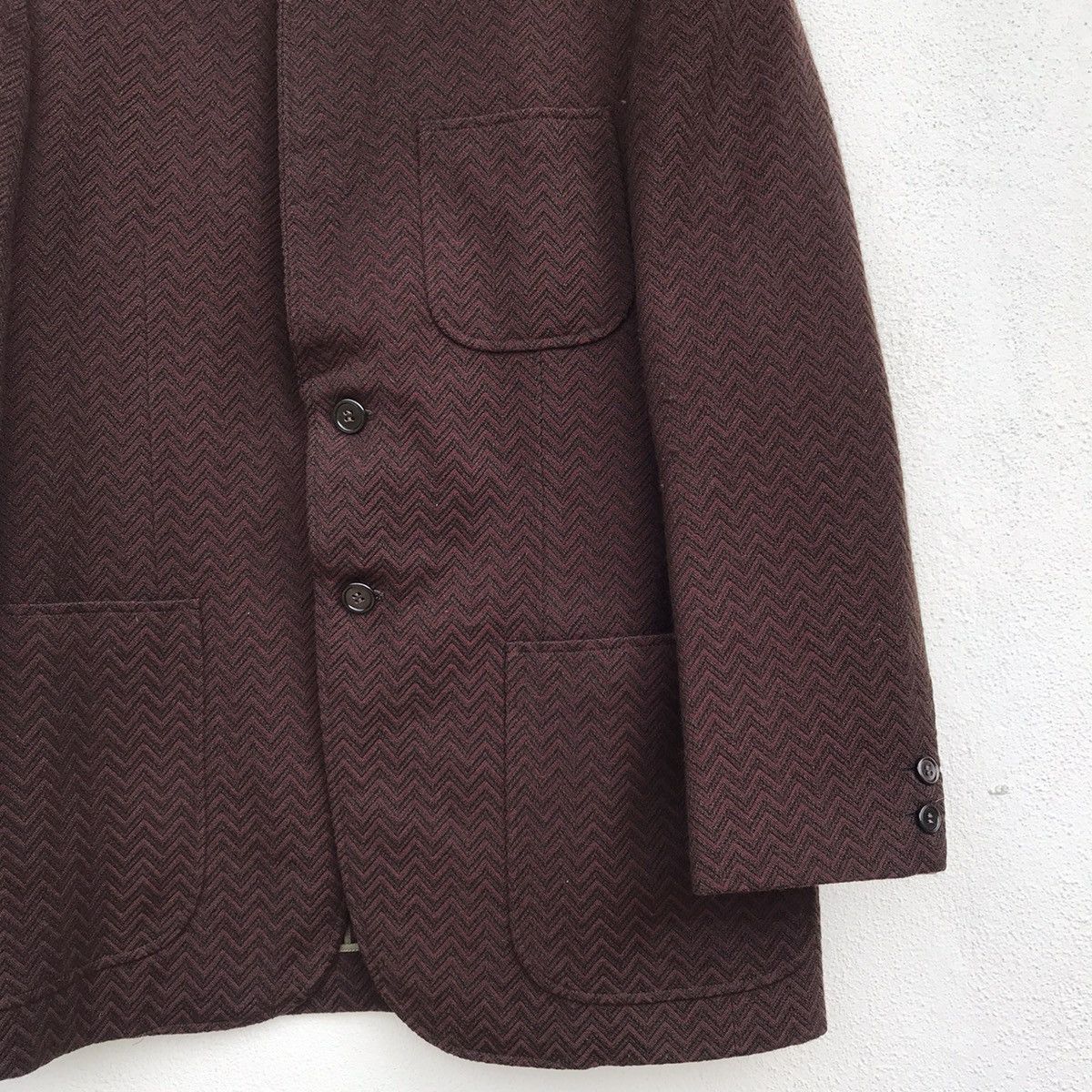 Issey Miyake I.S group POIN Pre A Porter dark maroon jacket medium Size US M / EU 48-50 / 2 - 5 Thumbnail