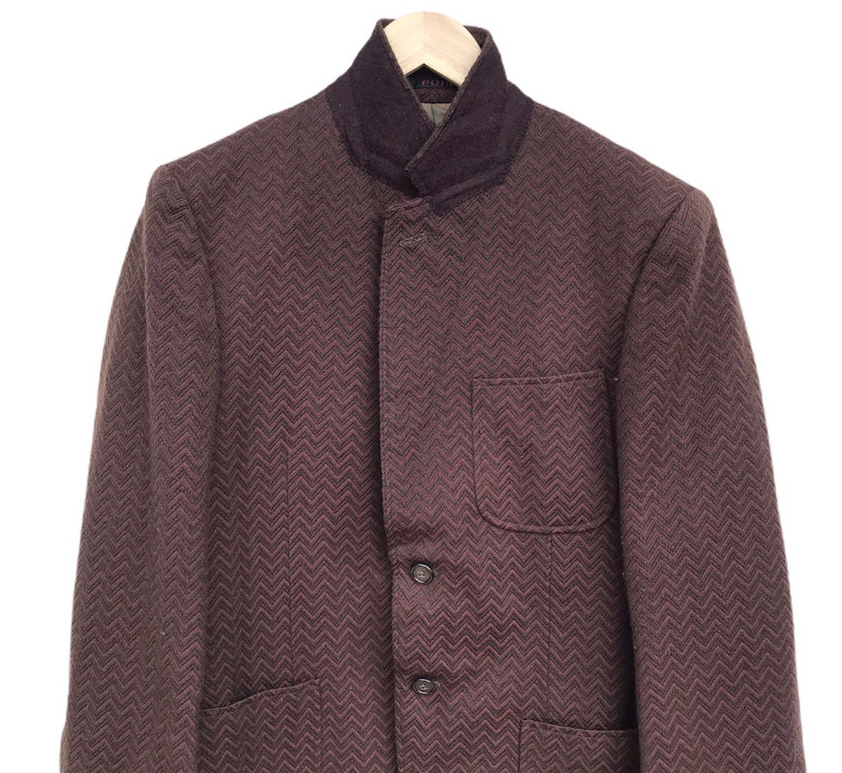 Issey Miyake I.S group POIN Pre A Porter dark maroon jacket medium Size US M / EU 48-50 / 2 - 2 Thumbnail