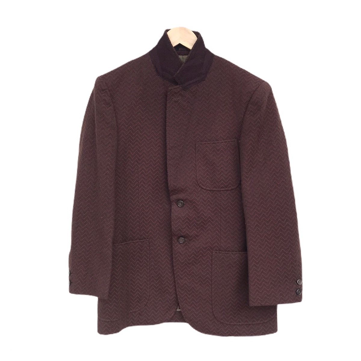 Issey Miyake I.S group POIN Pre A Porter dark maroon jacket medium Size US M / EU 48-50 / 2 - 1 Thumbnail