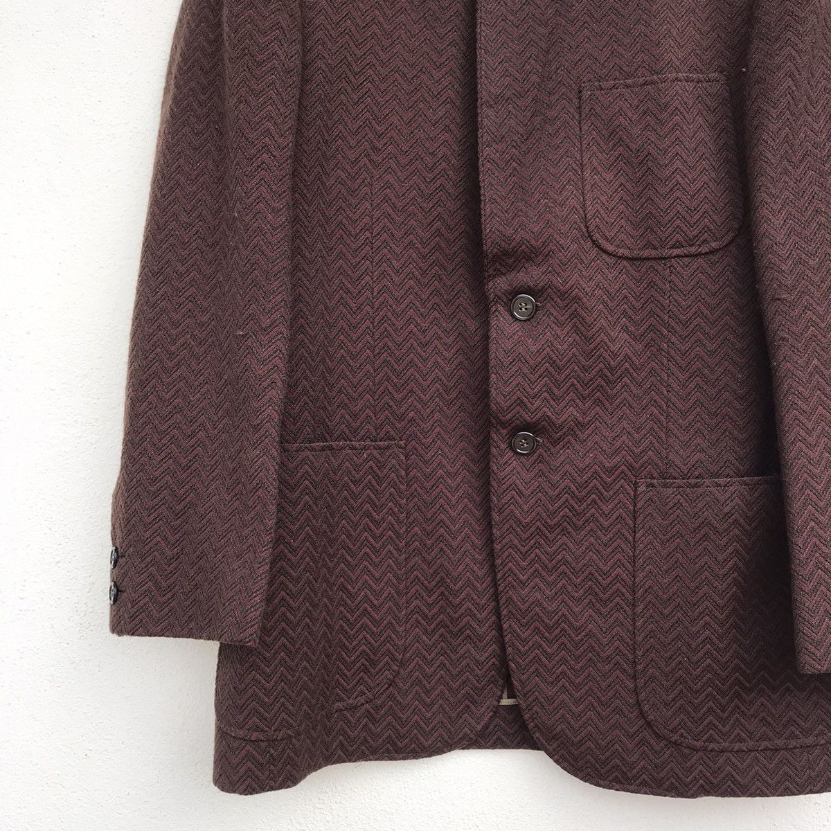 Issey Miyake I.S group POIN Pre A Porter dark maroon jacket medium Size US M / EU 48-50 / 2 - 4 Thumbnail