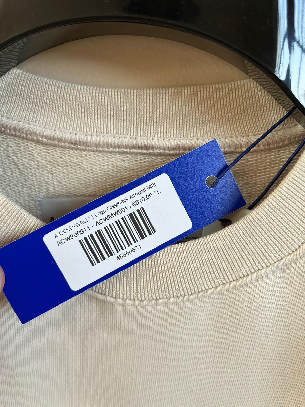 A-COLD-WALL* Logo Crewneck in Almond Size US L / EU 52-54 / 3 - 8 Thumbnail
