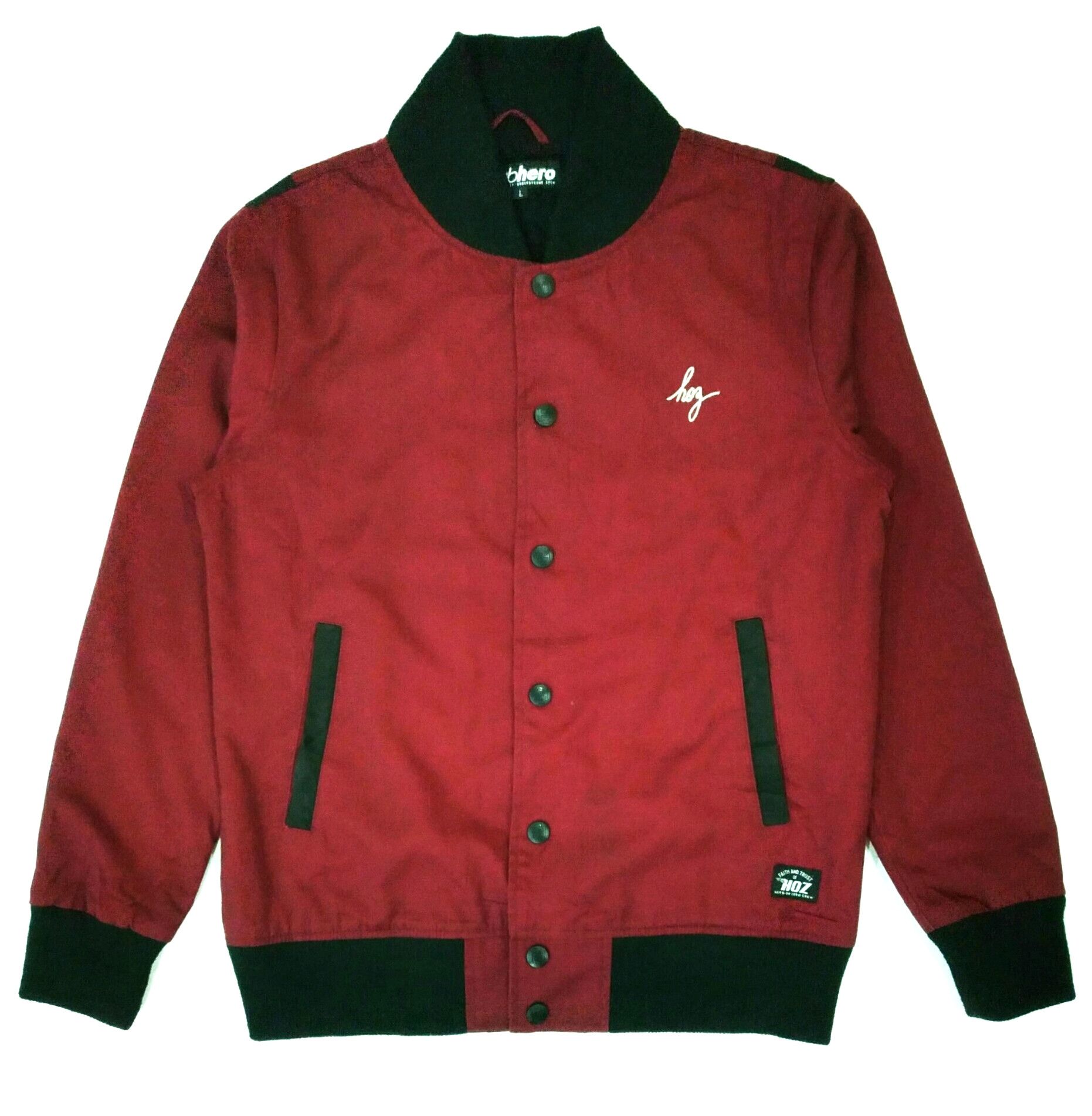 Japanese Brand RARE!!! SUBHERO "HOZ" HERO OR ZERO VARSITY JACKET. Size US M / EU 48-50 / 2 - 3 Thumbnail
