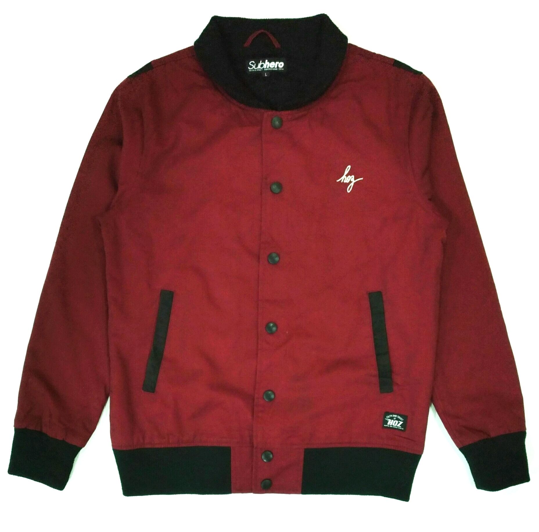 Japanese Brand RARE!!! SUBHERO "HOZ" HERO OR ZERO VARSITY JACKET. Size US M / EU 48-50 / 2 - 2 Thumbnail