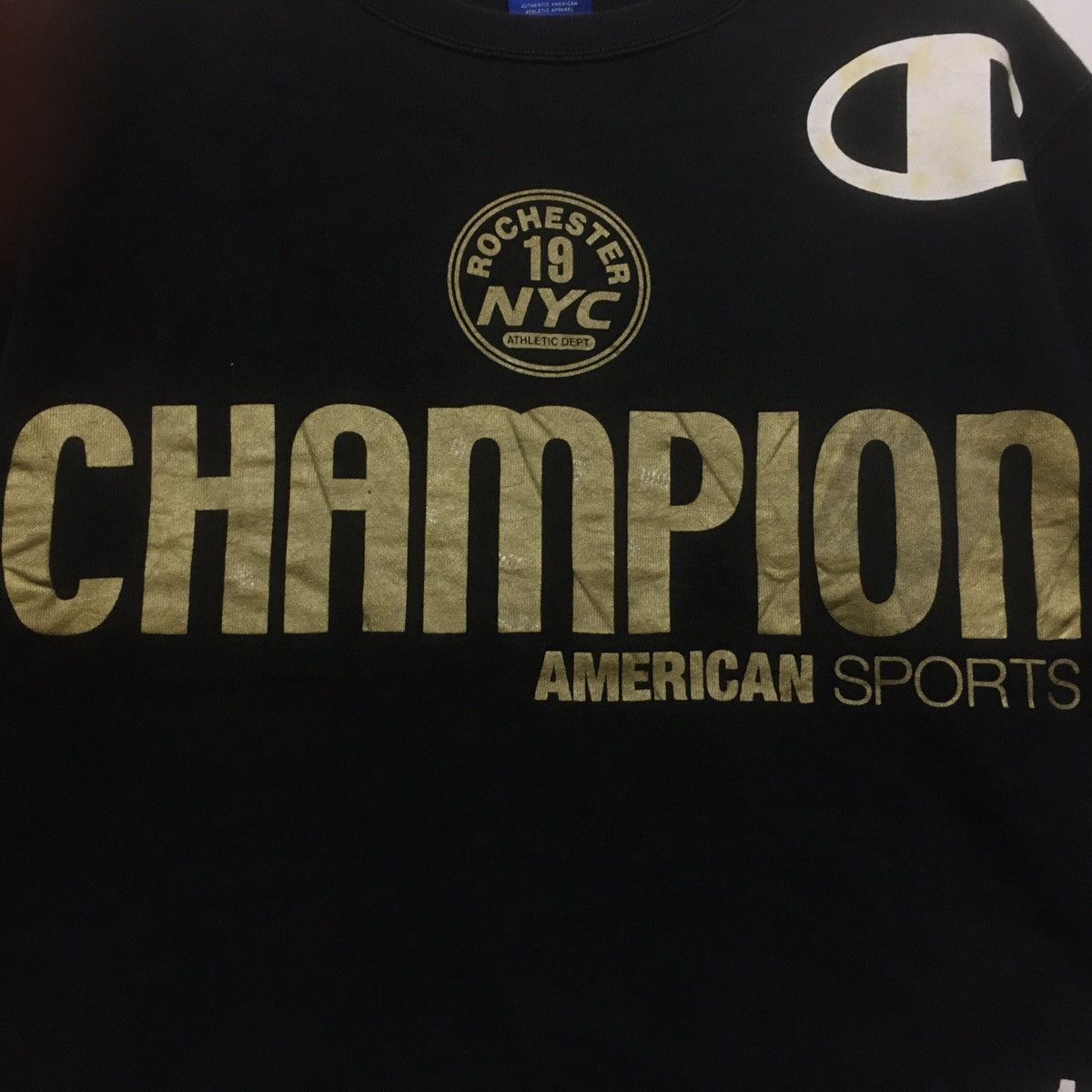 Champion × Vintage Vintage Champion New York City BIG LOGO Sweatshirt Crewneck Size US M / EU 48-50 / 2 - 3 Thumbnail