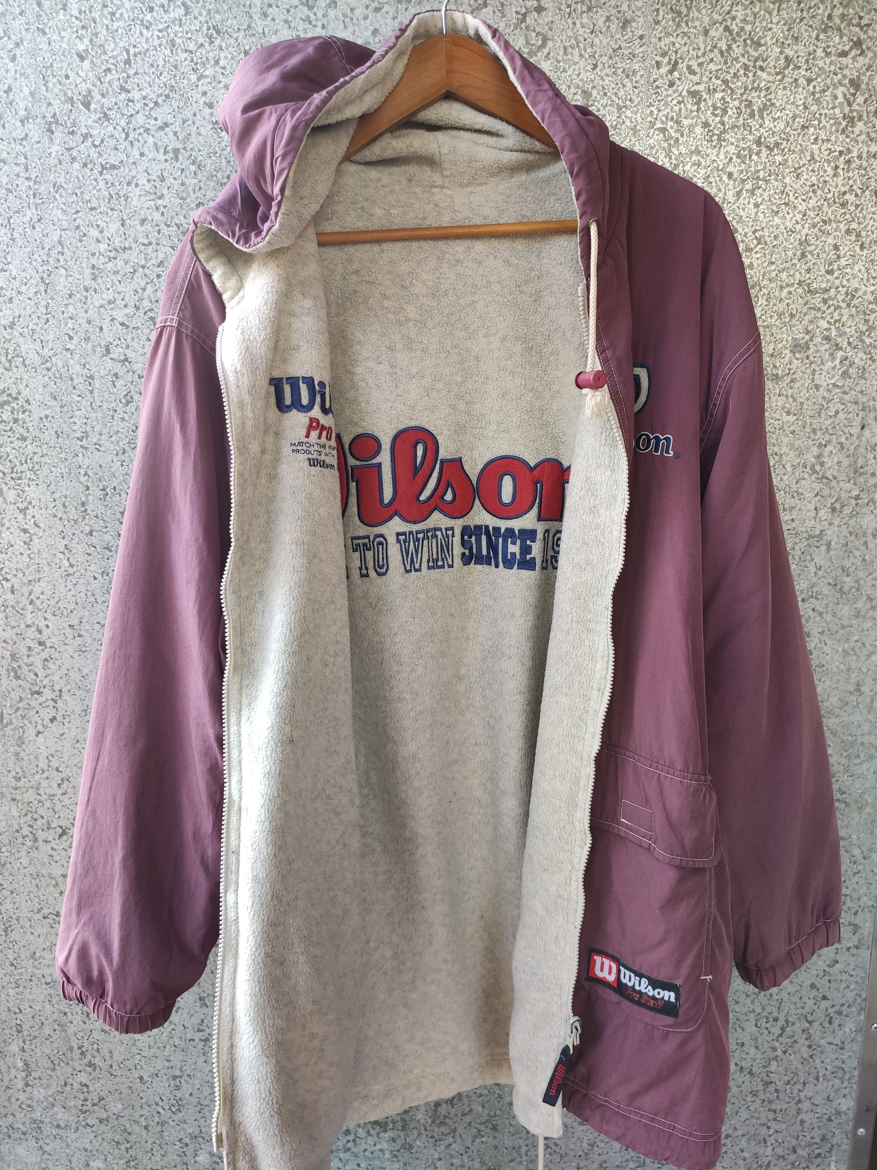 Wilson Vintage Wilson jacket reversible hoodies Size US L / EU 52-54 / 3 - 6 Thumbnail