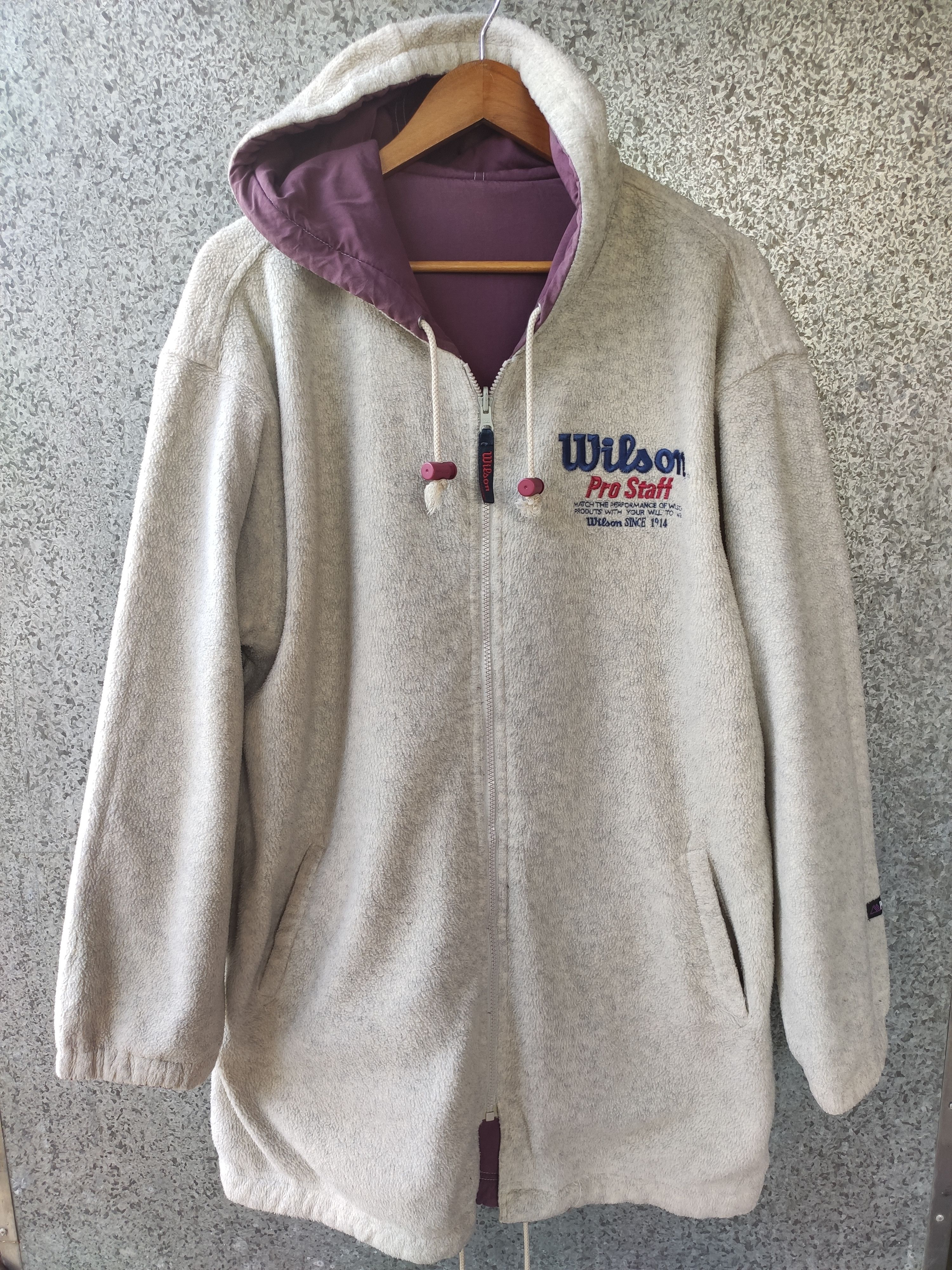 Wilson Vintage Wilson jacket reversible hoodies Size US L / EU 52-54 / 3 - 12 Thumbnail