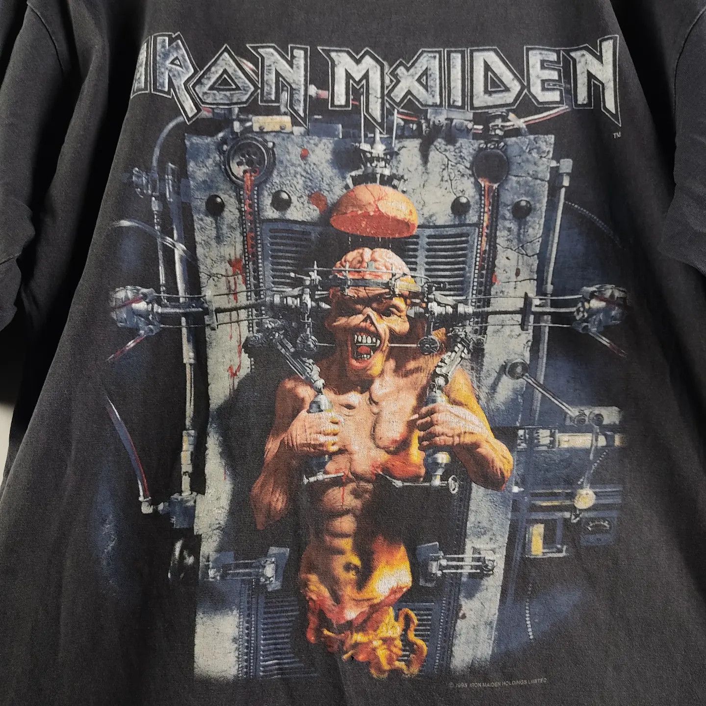 Band Tees × Iron Maiden × Vintage 1995 Iron Maiden The X factor Size US XL / EU 56 / 4 - 4 Thumbnail