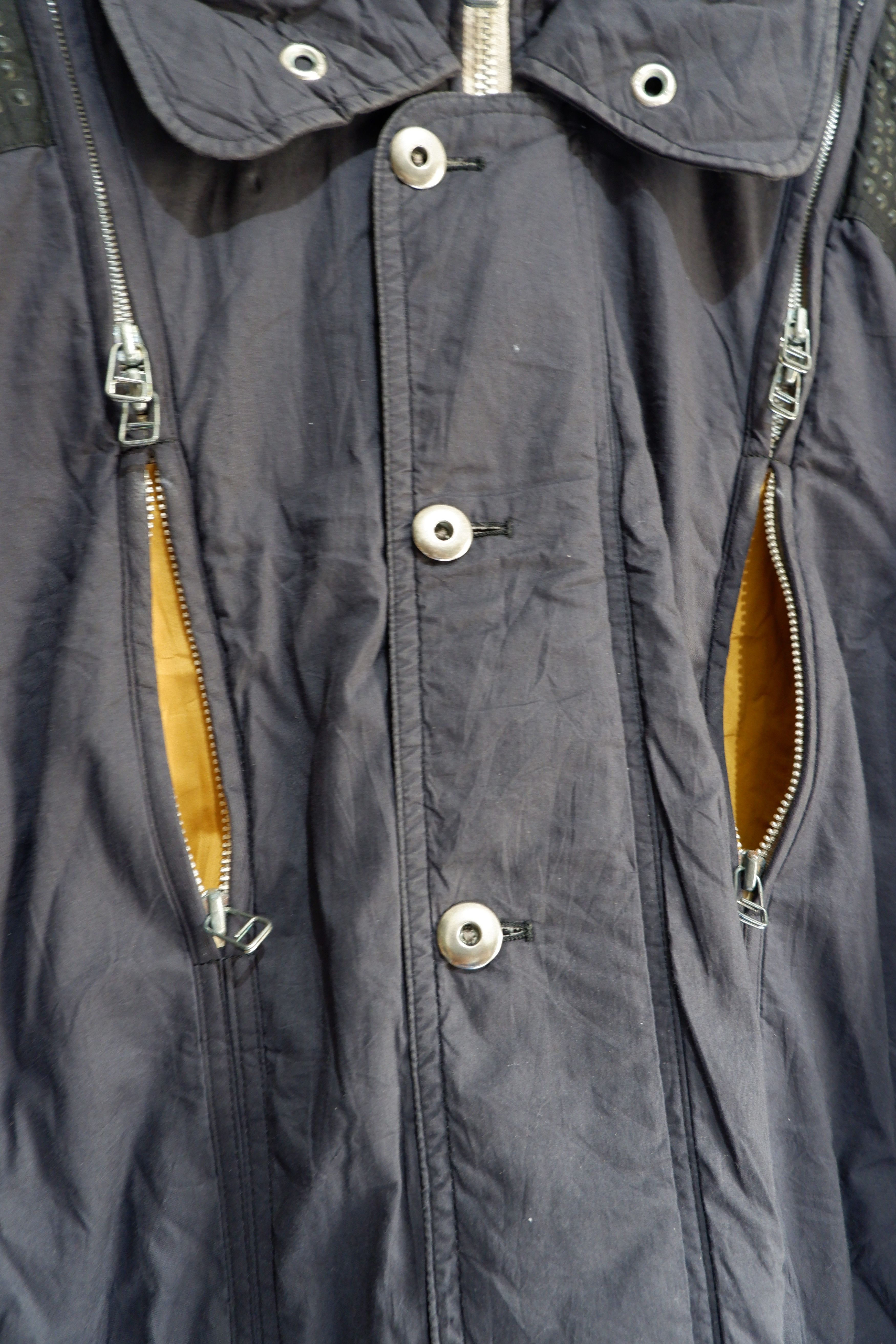 Marithe + Francois Girbaud Vintage DiMaggio Parachute Multi Zipper Pocket Bomber Jacket Size US L / EU 52-54 / 3 - 3 Thumbnail