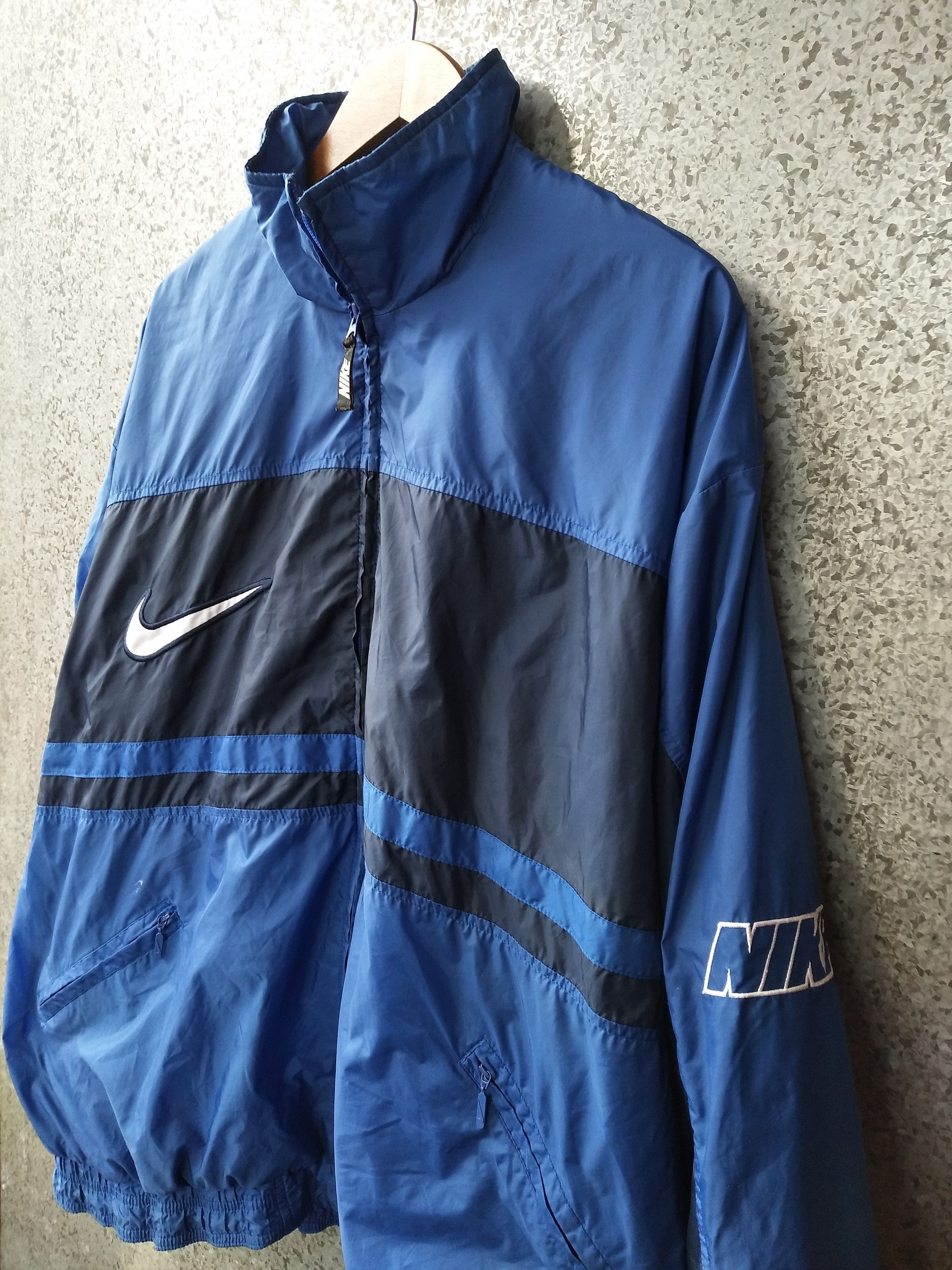 Nike 🔥 Vintage 90s Vintage NIKE windbreaker zipper light jacket Size US XL / EU 56 / 4 - 4 Thumbnail