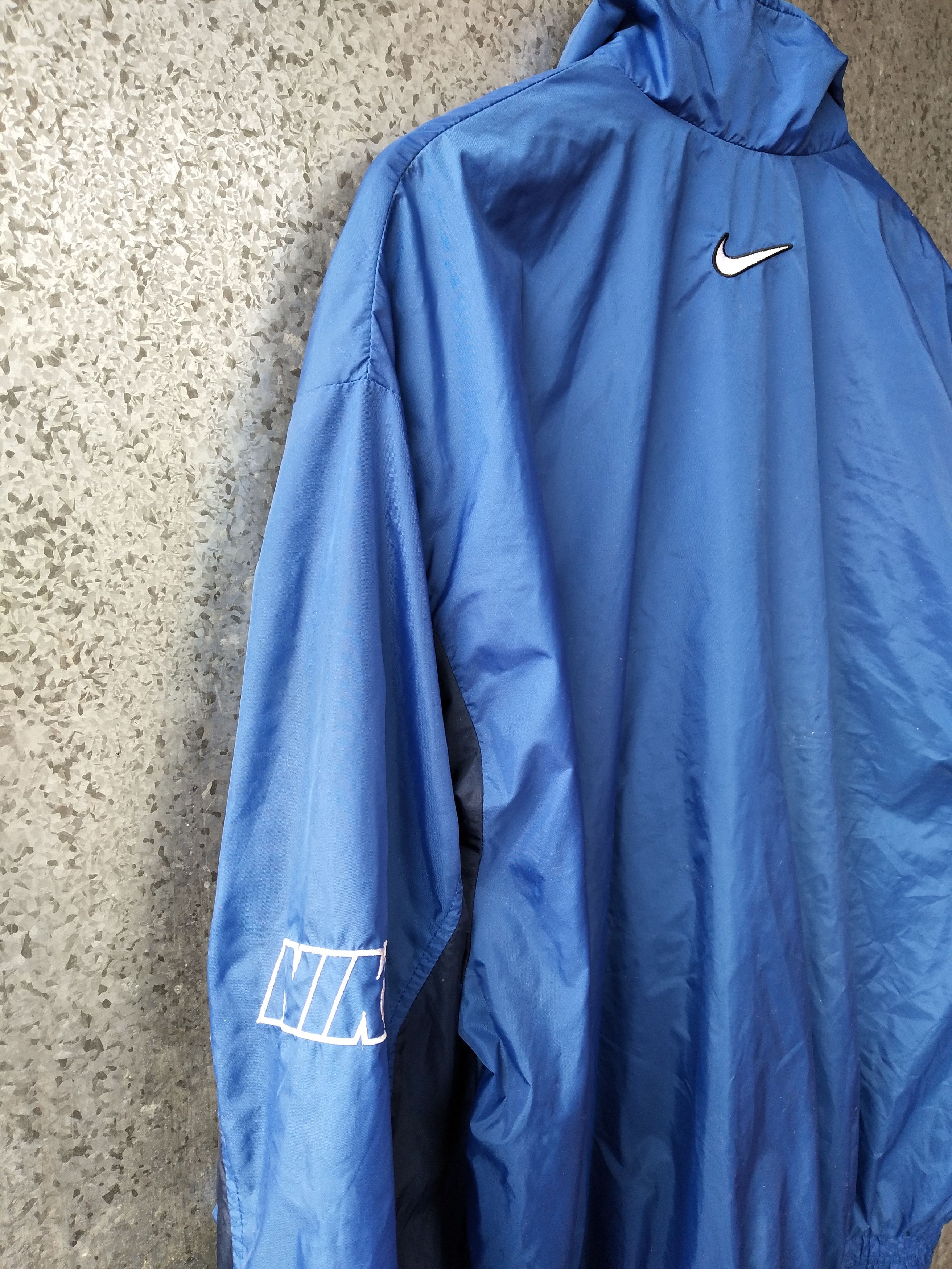 Nike 🔥 Vintage 90s Vintage NIKE windbreaker zipper light jacket Size US XL / EU 56 / 4 - 8 Thumbnail