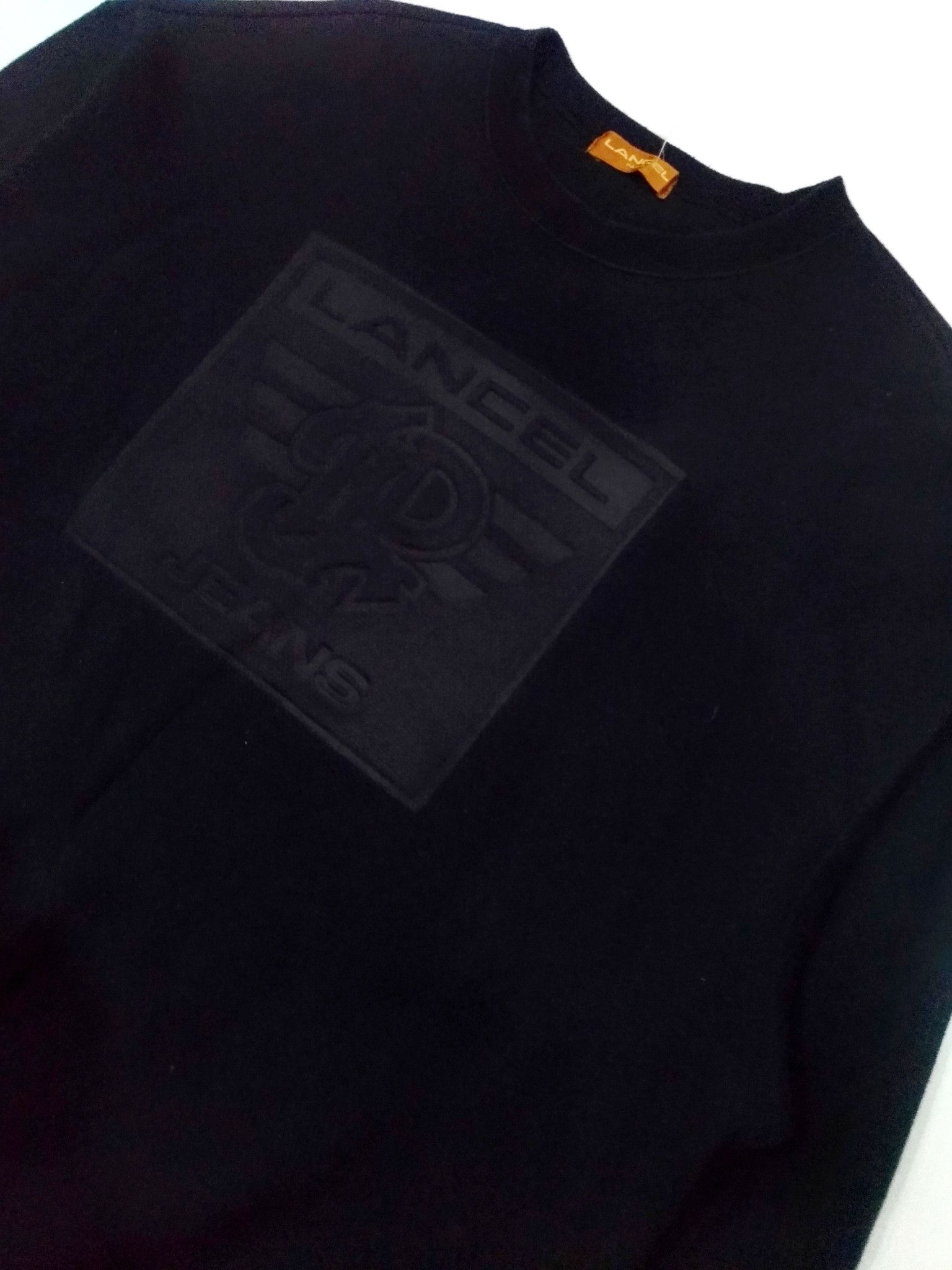 Designer × Lancel RARE! VTG LANCEL PARIS BIG SPELLOUT EMBOSSED SWEATSHIRT Size US XL / EU 56 / 4 - 5 Thumbnail