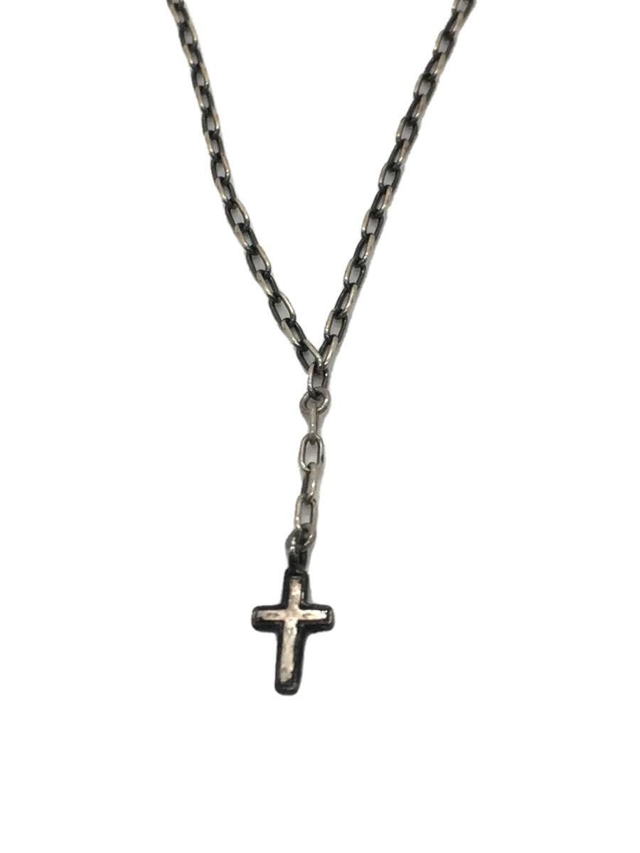 image of Undercover 0.925 Silver Cross Necklace, Men's